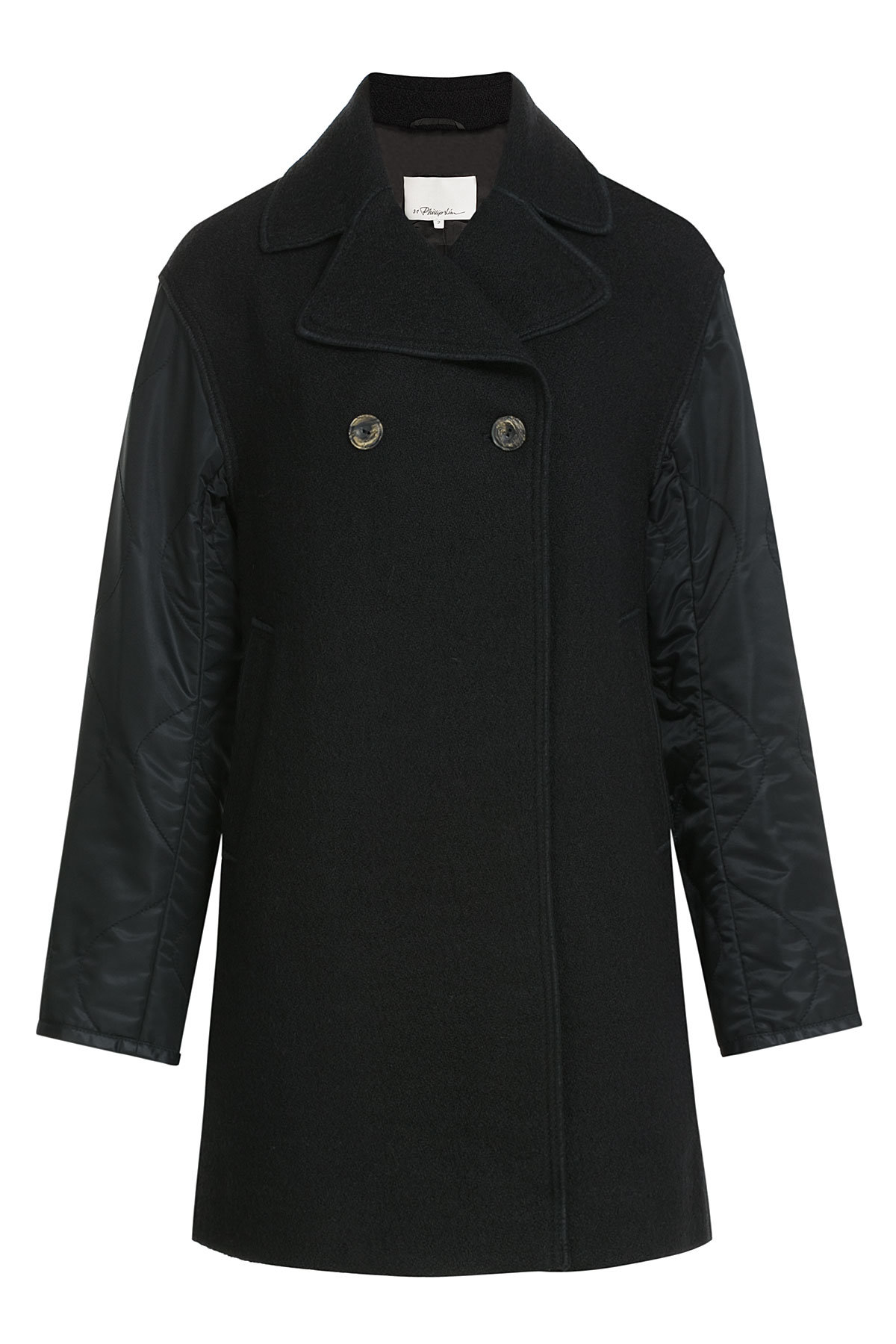 Wool Coat with Contrast Sleeves by 3.1 Phillip Lim