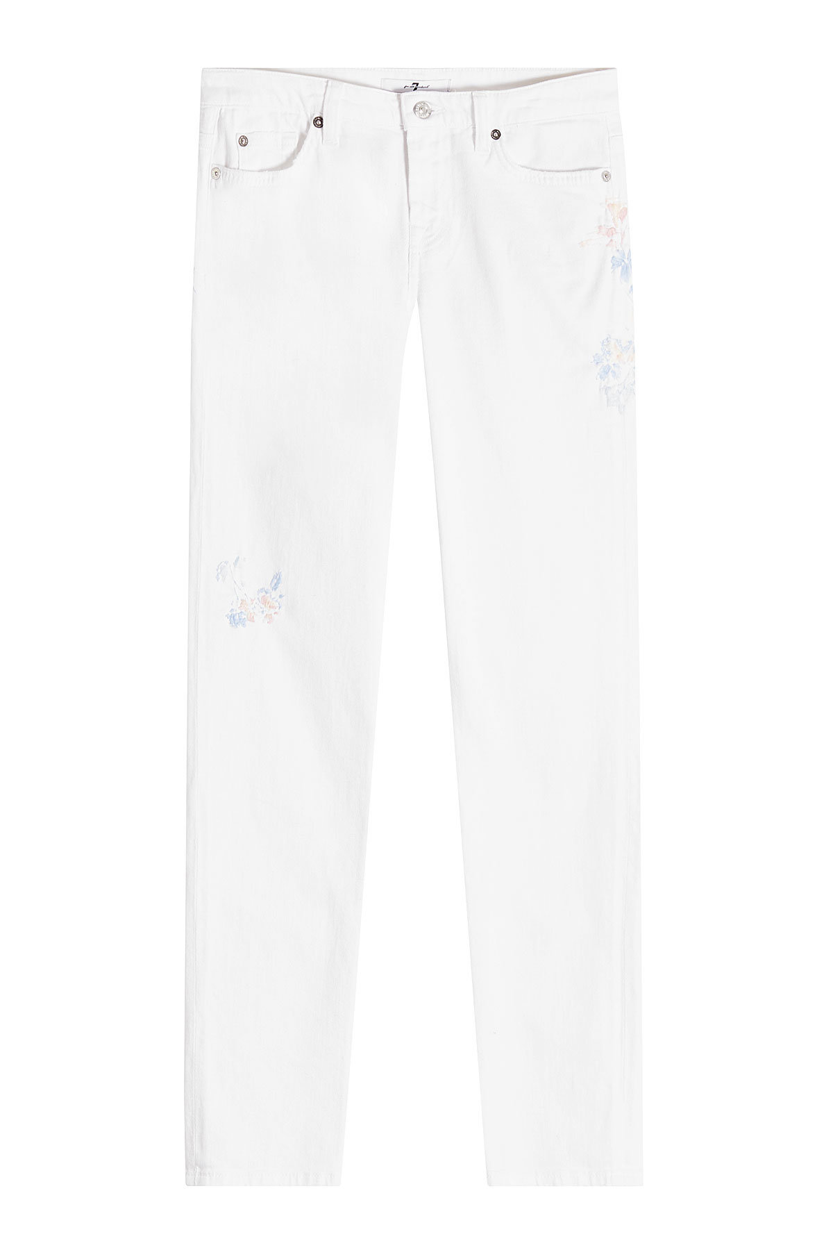 7 for All Mankind - Embroidered Pyper Skinny Jeans