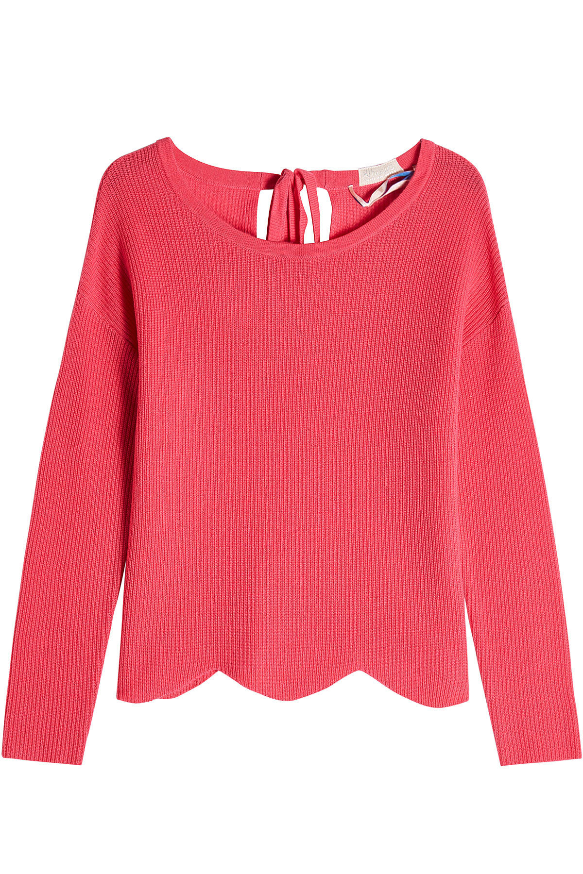 Cashmere Pullover with Scalloped Hem by 81 Hours