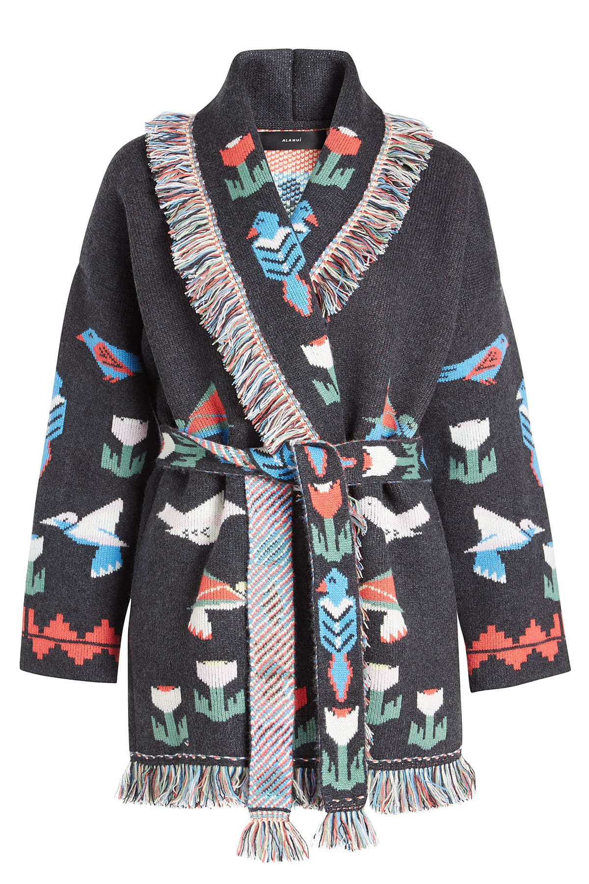 ALANUI - Tree Of Life Cashmere Cardigan with Belt