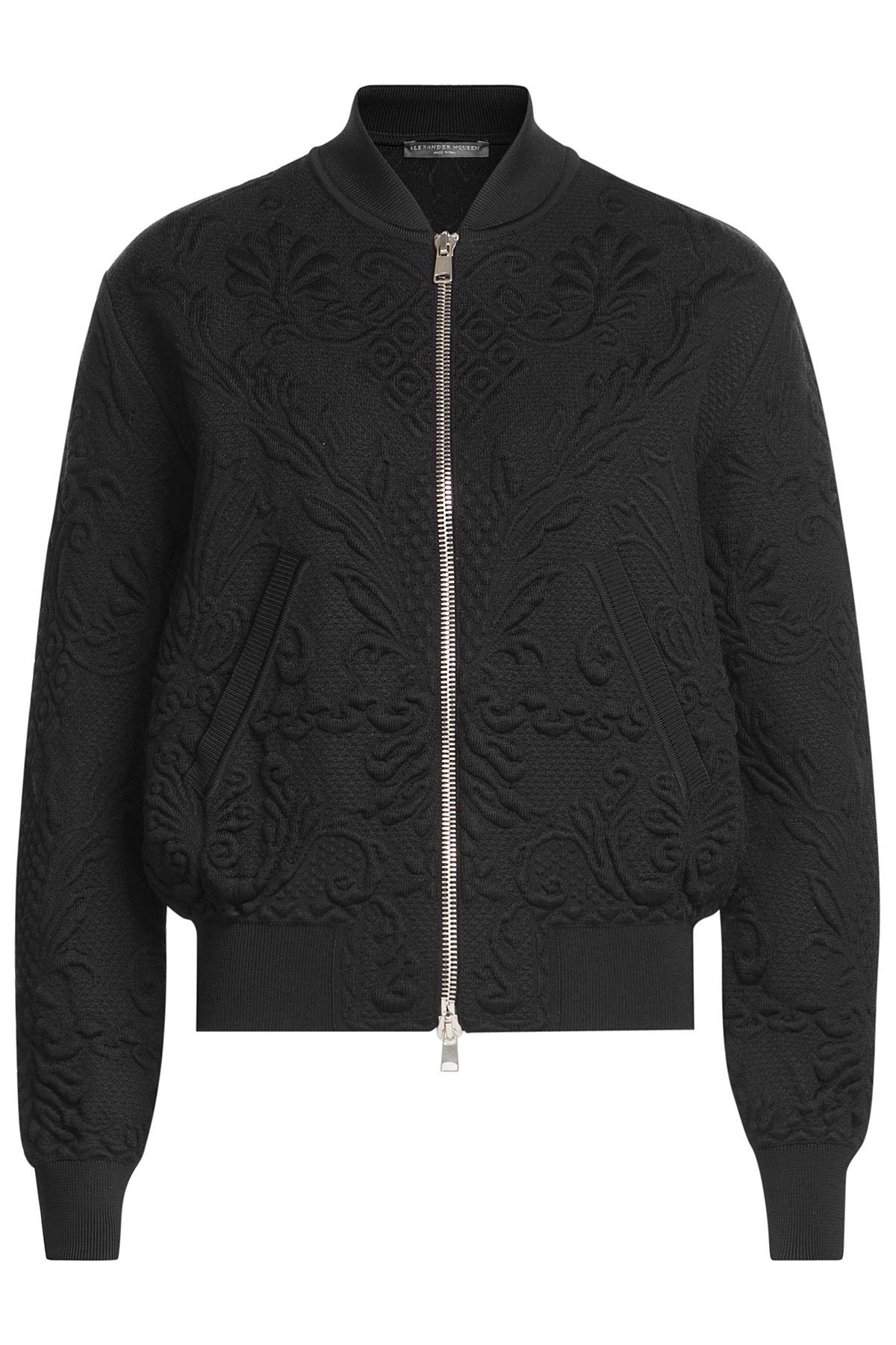 Bomber Jacket with Wool and Cashmere by Alexander McQueen