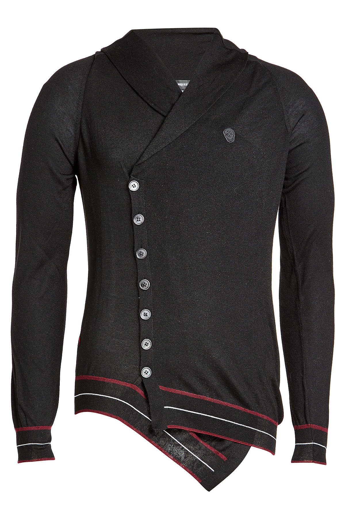 Cashmere Cardigan with Embellished Zippers by Alexander McQueen