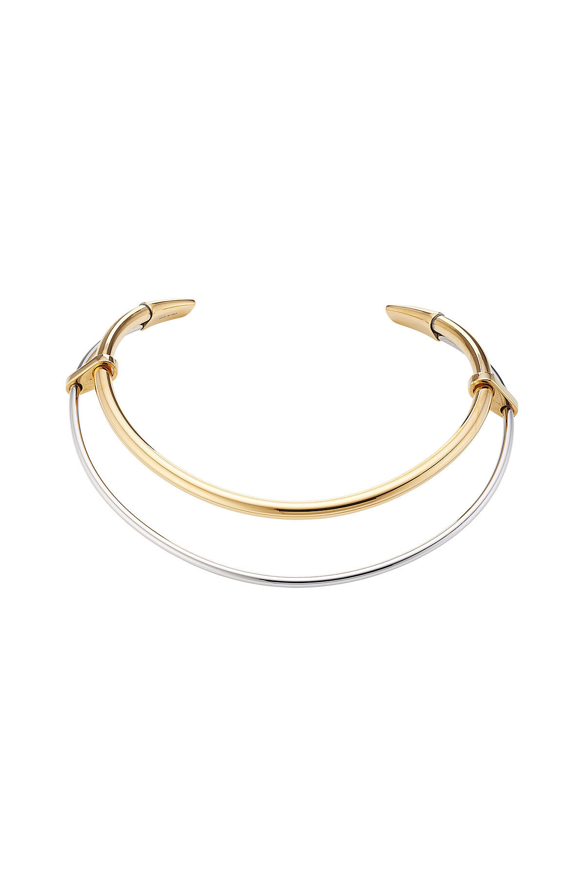 Alexander McQueen - Mixed Metal Gold-Plated Choker Necklace