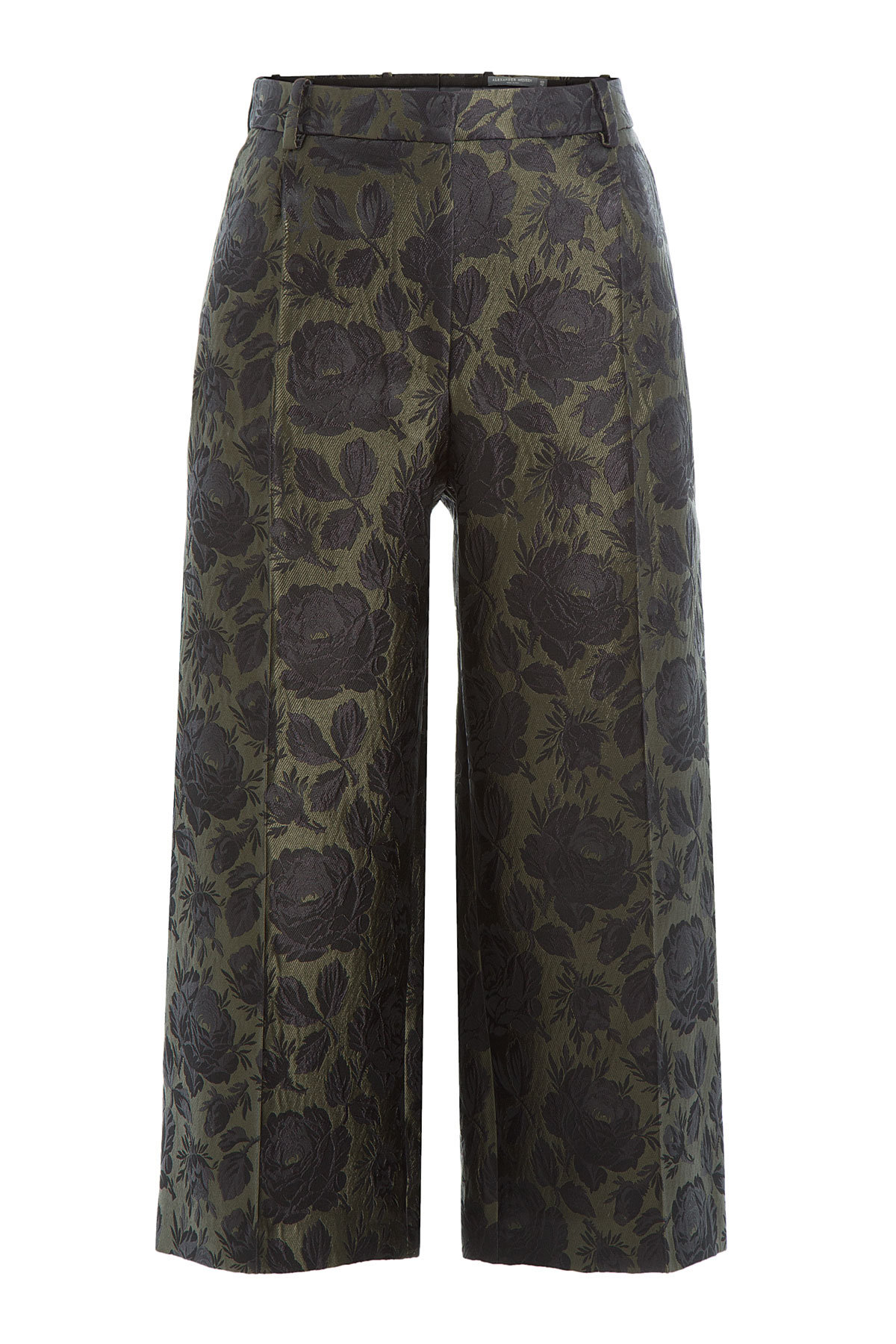 Wool-Silk Jacquard Culottes by Alexander McQueen