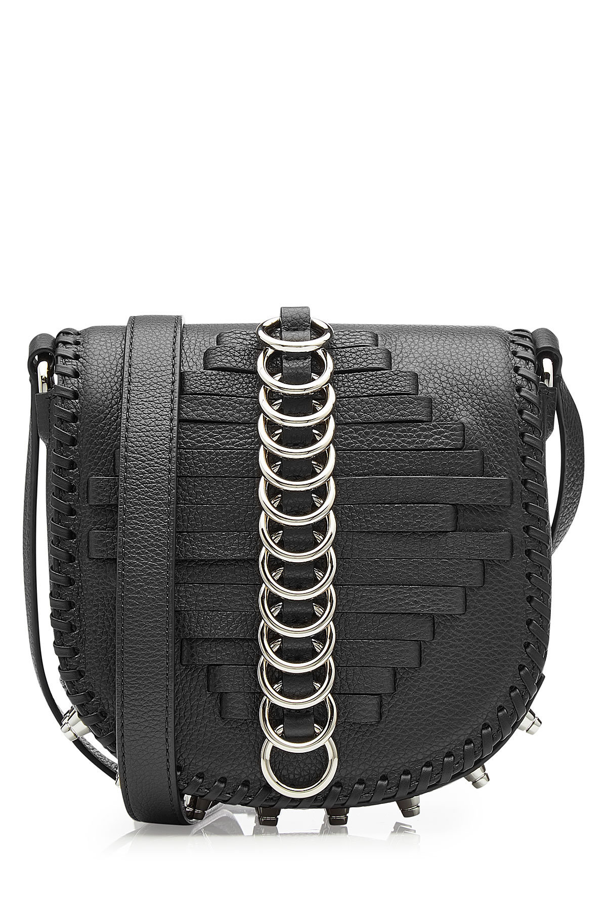 Alexander Wang - Studded Leather Shoulder Bag with Rings