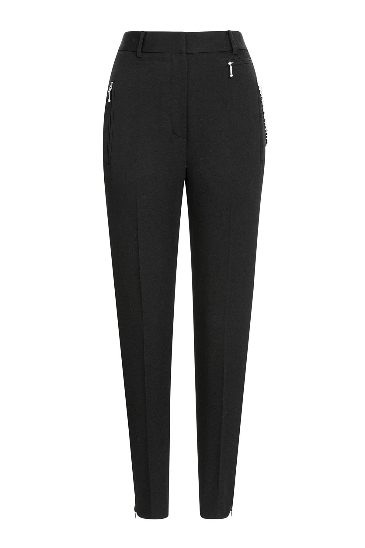 Tapered Wool Pants with Zippers by Alexander Wang