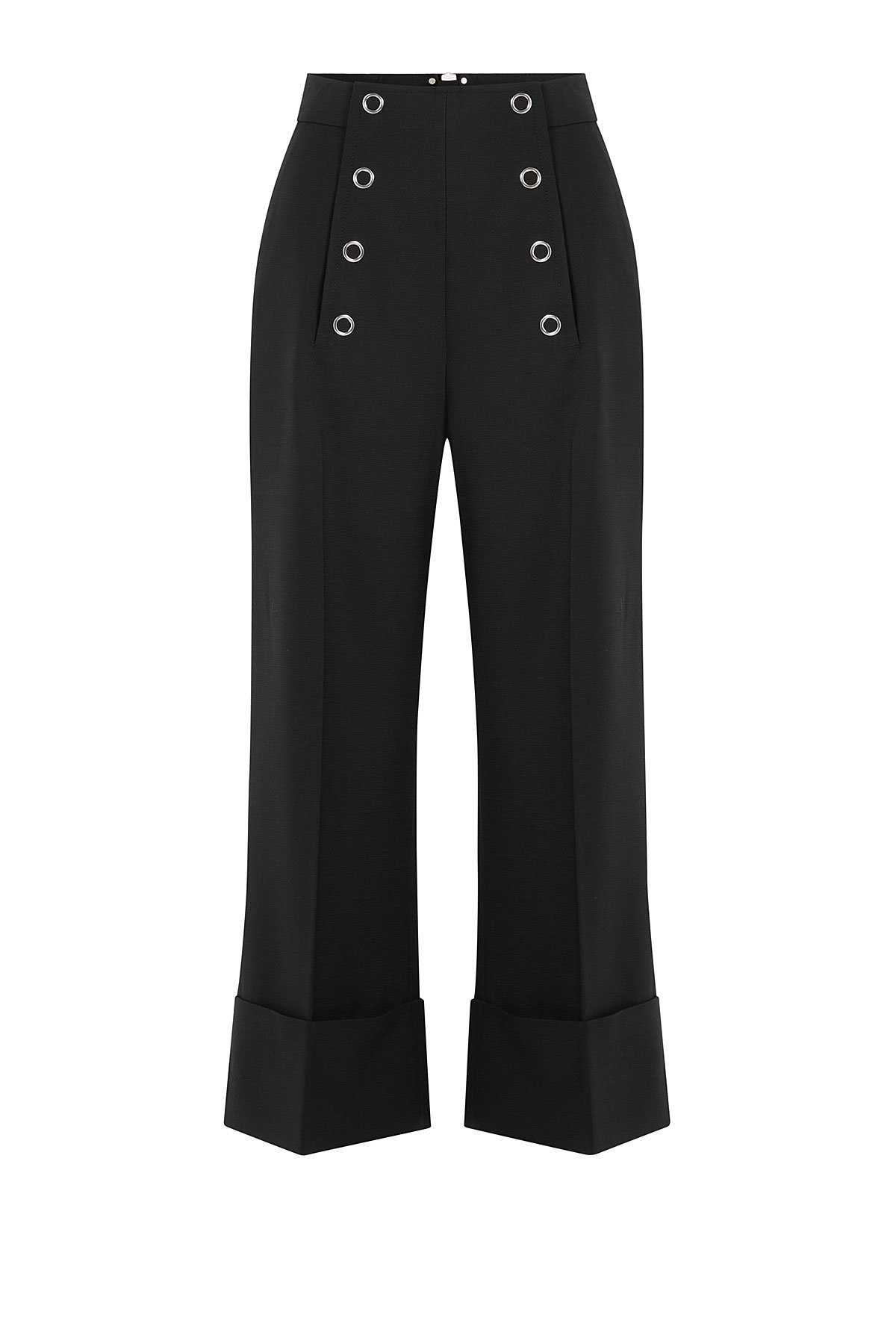 Wool Cropped Sailor-Style Pants by Alexander Wang