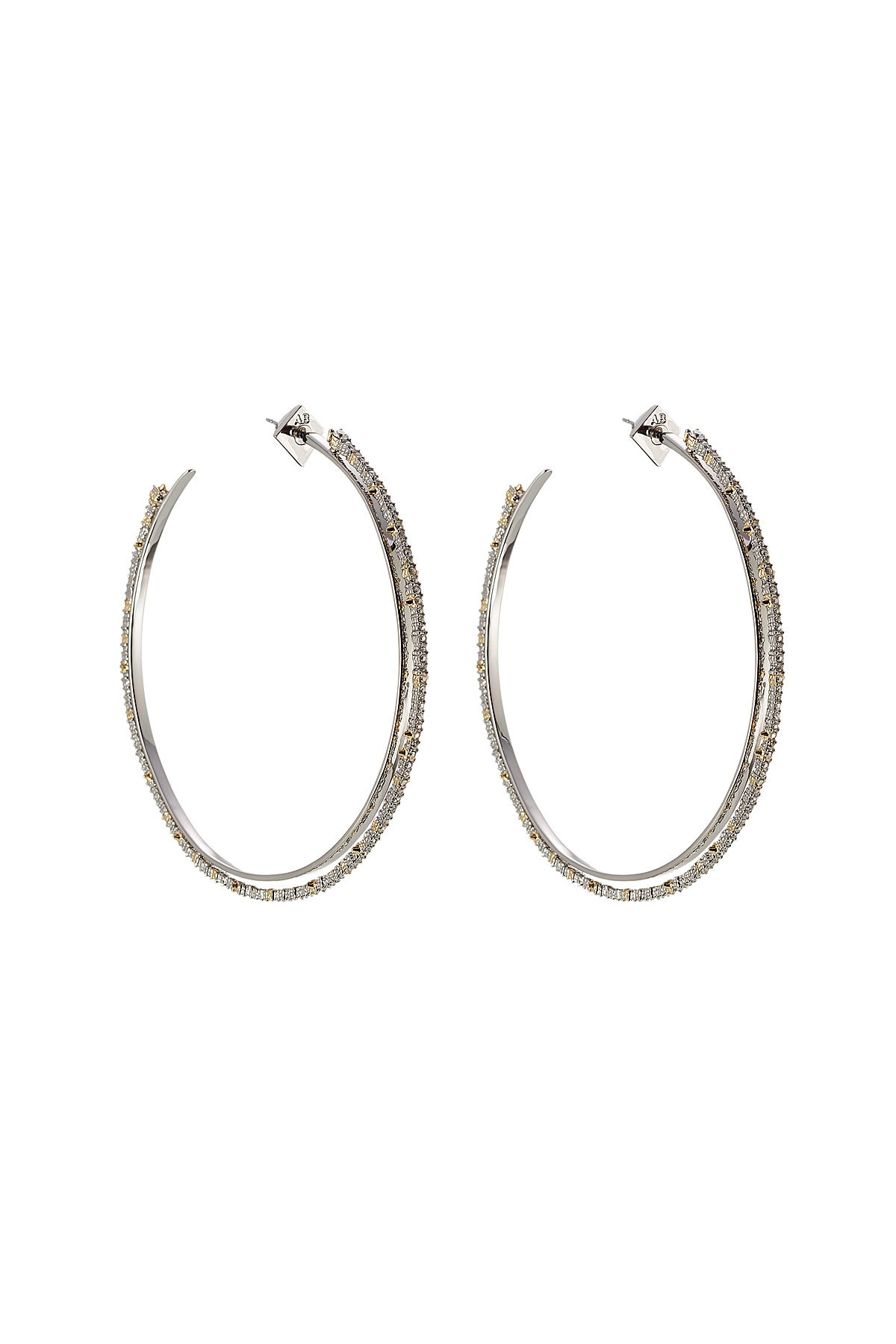 Alexis Bittar - 10kt Gold Hoop Earring with Crystals