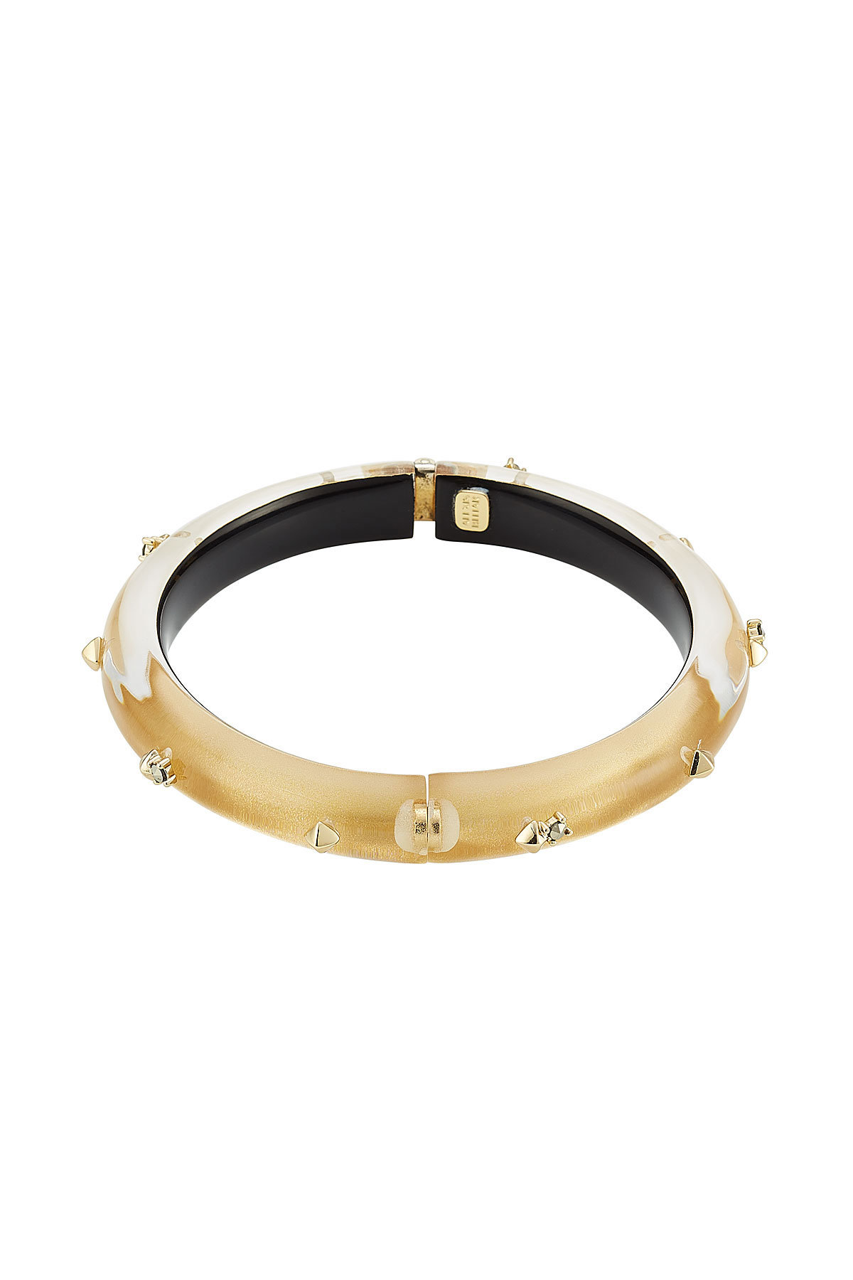 Alexis Bittar - Lucite Bangle with Gold-Plated Embellishments