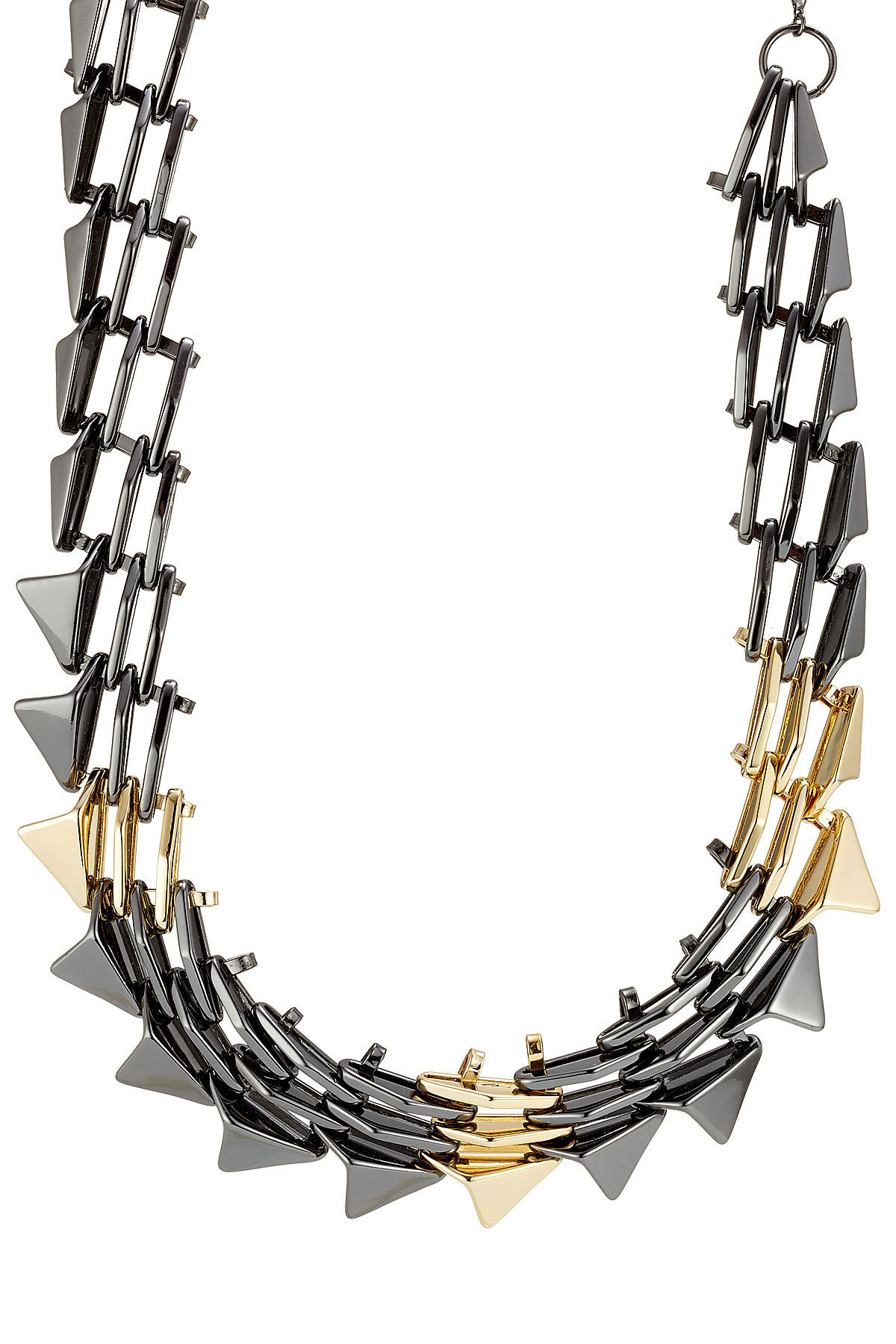 Alexis Bittar - Mixed Metal Spike Necklace