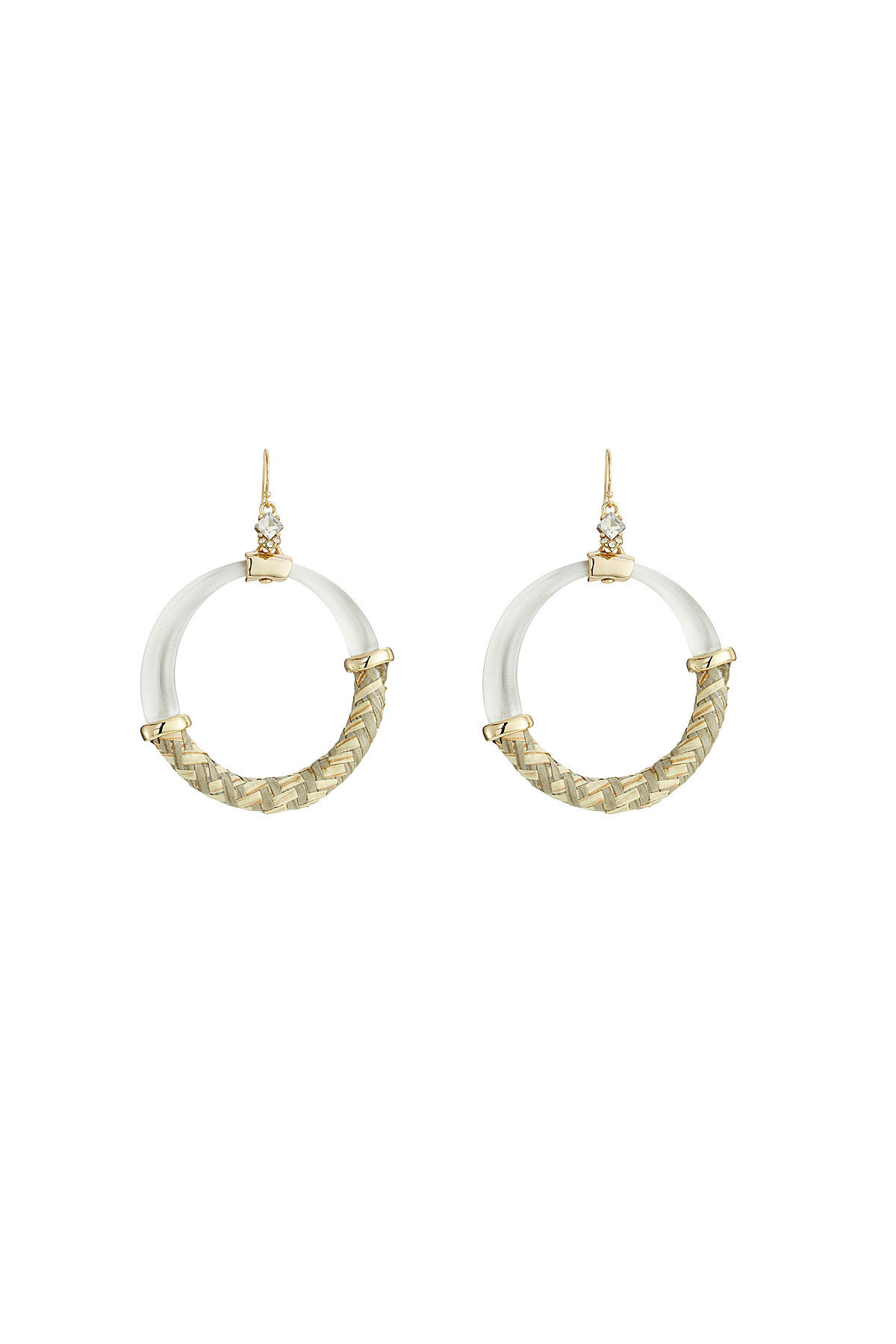 Alexis Bittar - Raffia Hoop Earings with 10K Gold