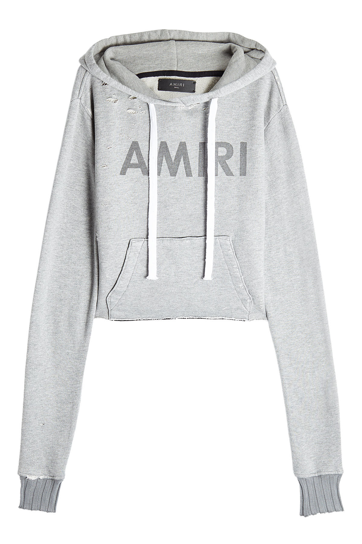 Amiri - Distressed Hoody with Cotton