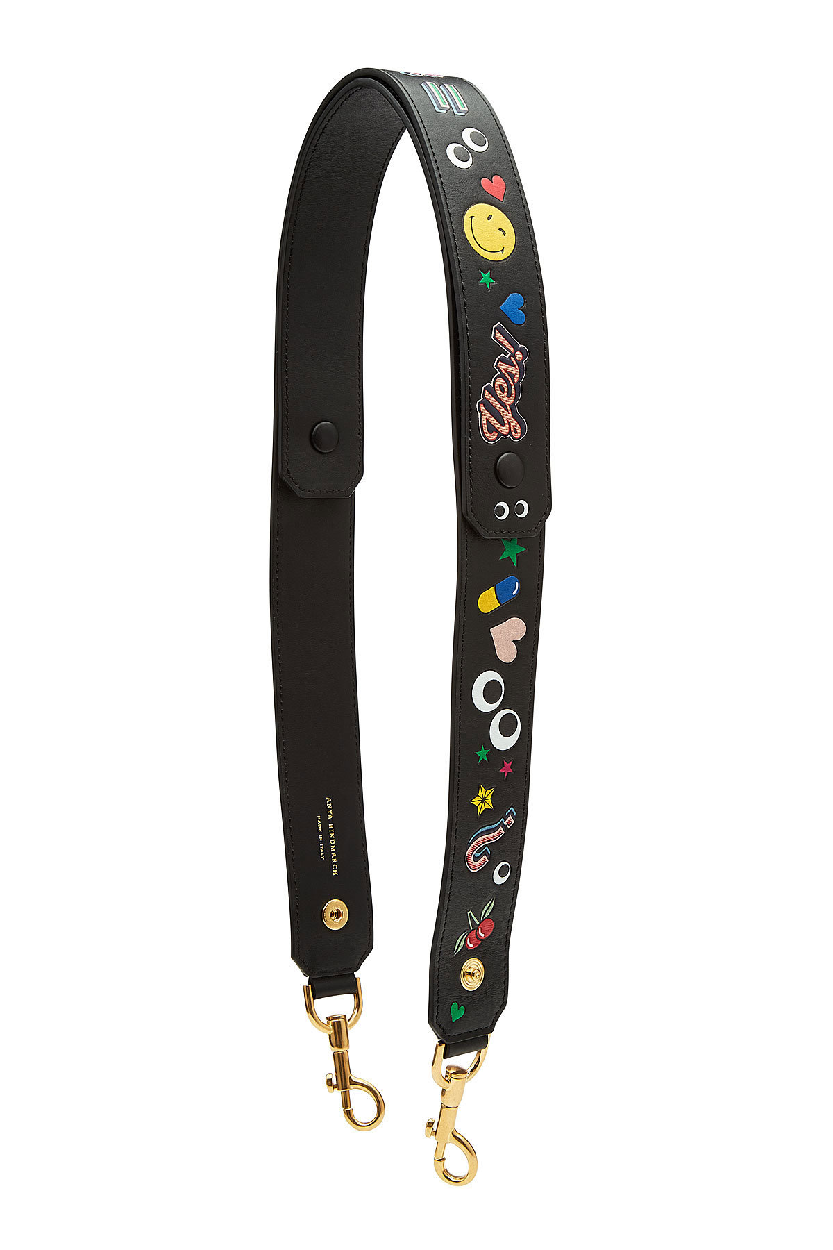 Anya Hindmarch - Build A Bag Stickers Leather Shoulder Strap