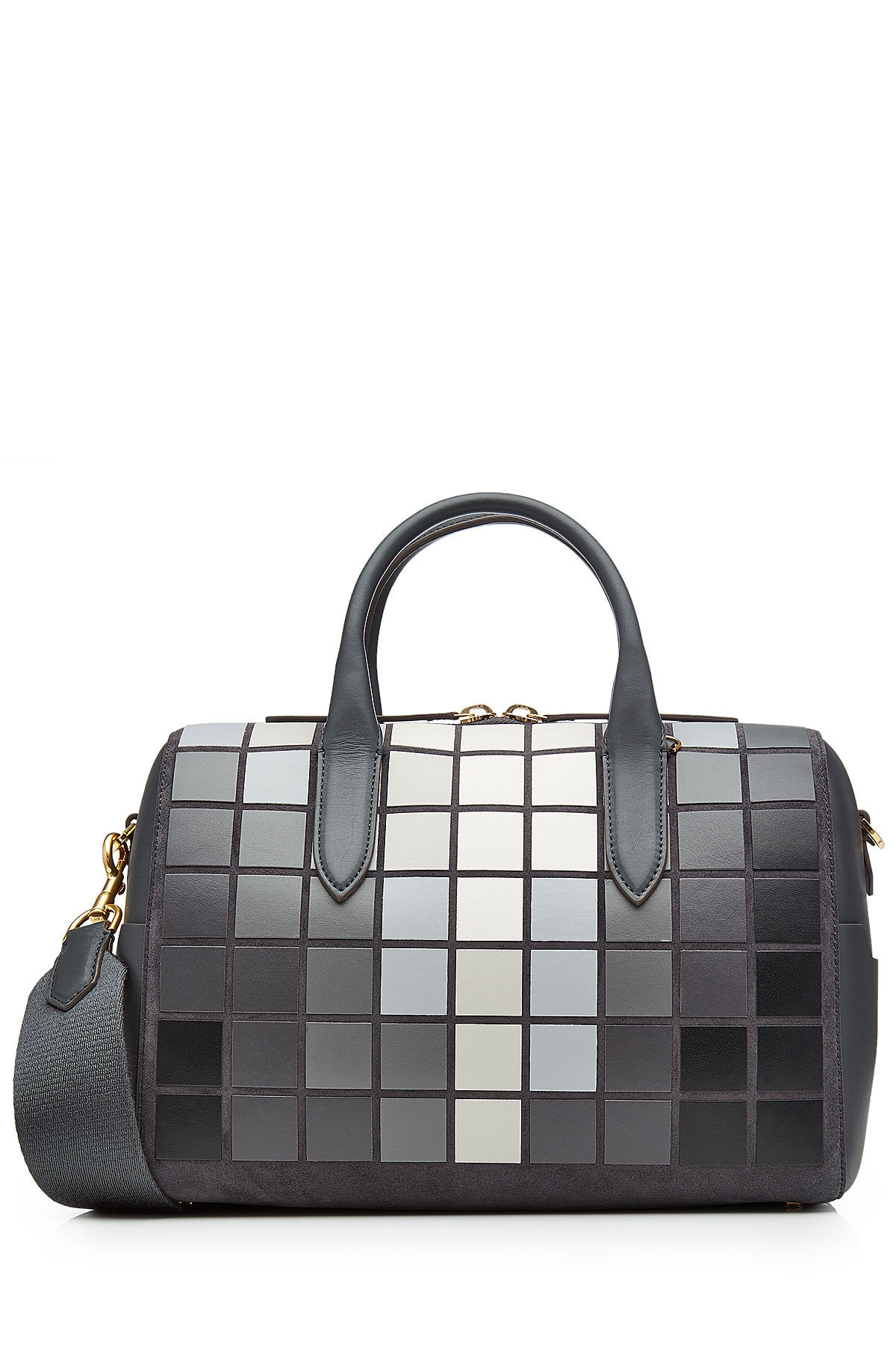 Anya Hindmarch - Giant Pixels Vere Barrel in Leather and Suede