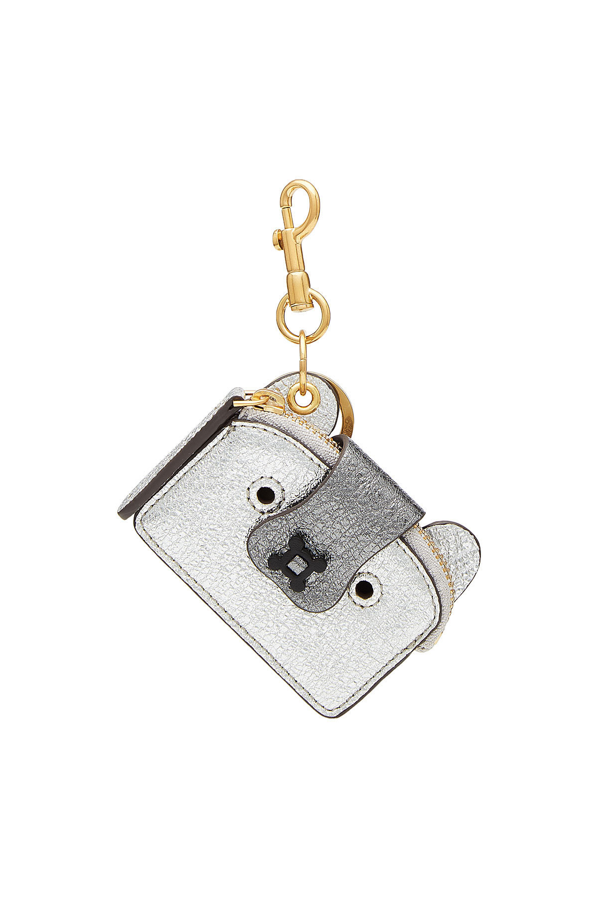 Anya Hindmarch - Husky Metallic Leather Keychain