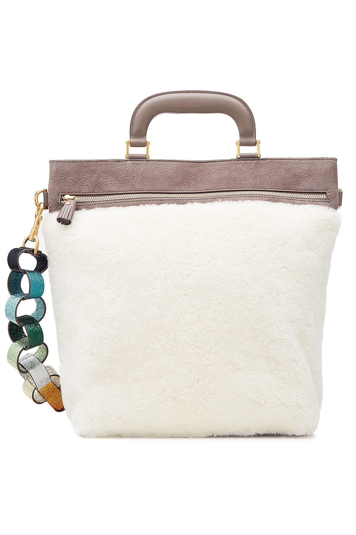 Anya Hindmarch - Orsett Leather and Shearling Tote