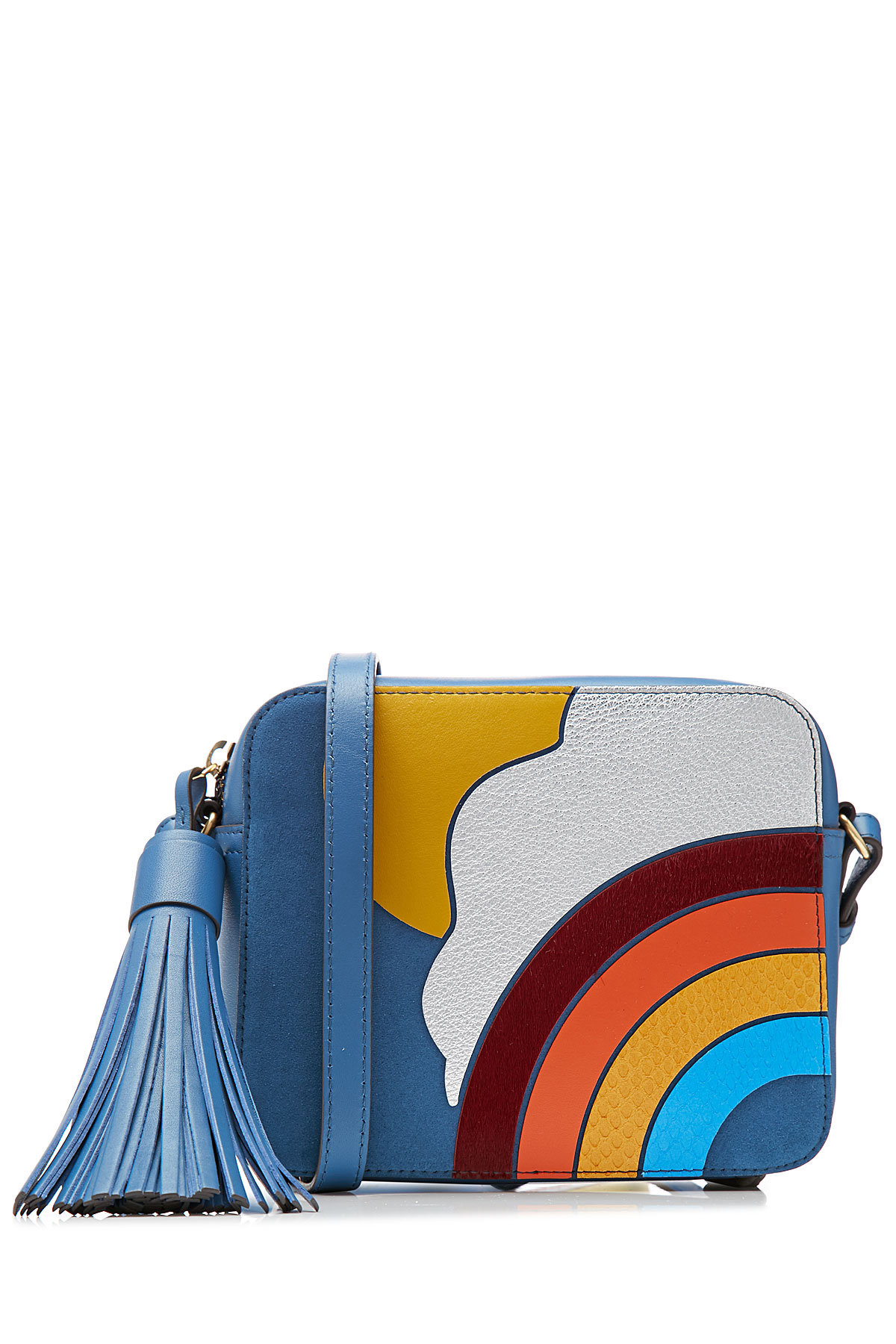 Rainbow Leather Crossbody Shoulder Bag by Anya Hindmarch