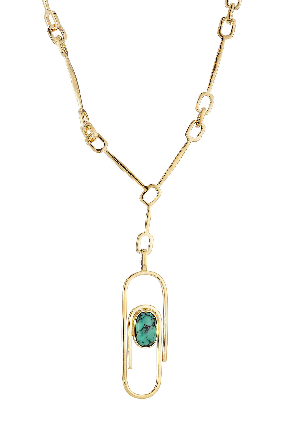 Aurélie Bidermann - Angelica 18kt Gold Plated Necklace with Turquoise