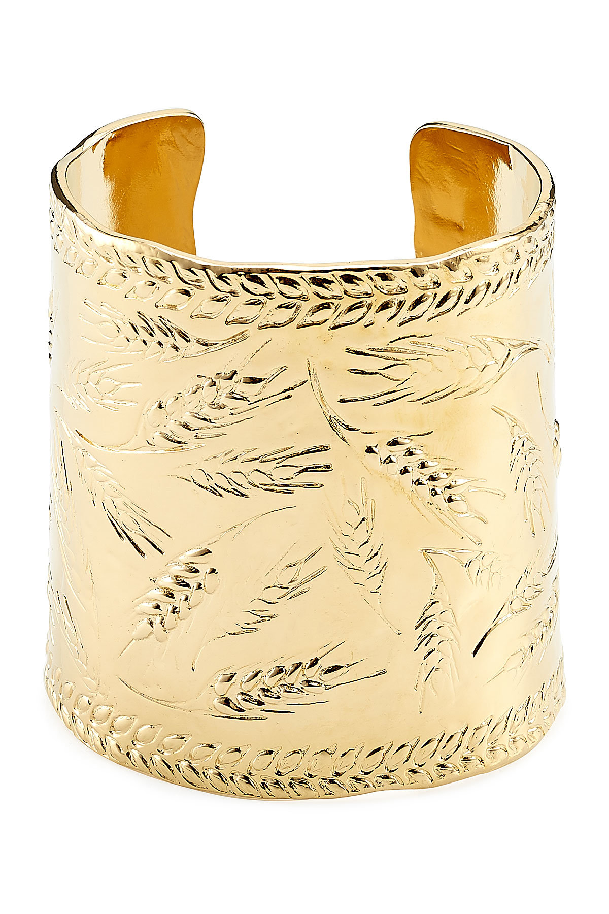 Aurélie Bidermann - Françoise 18kt Gold Plated Embossed Cuff