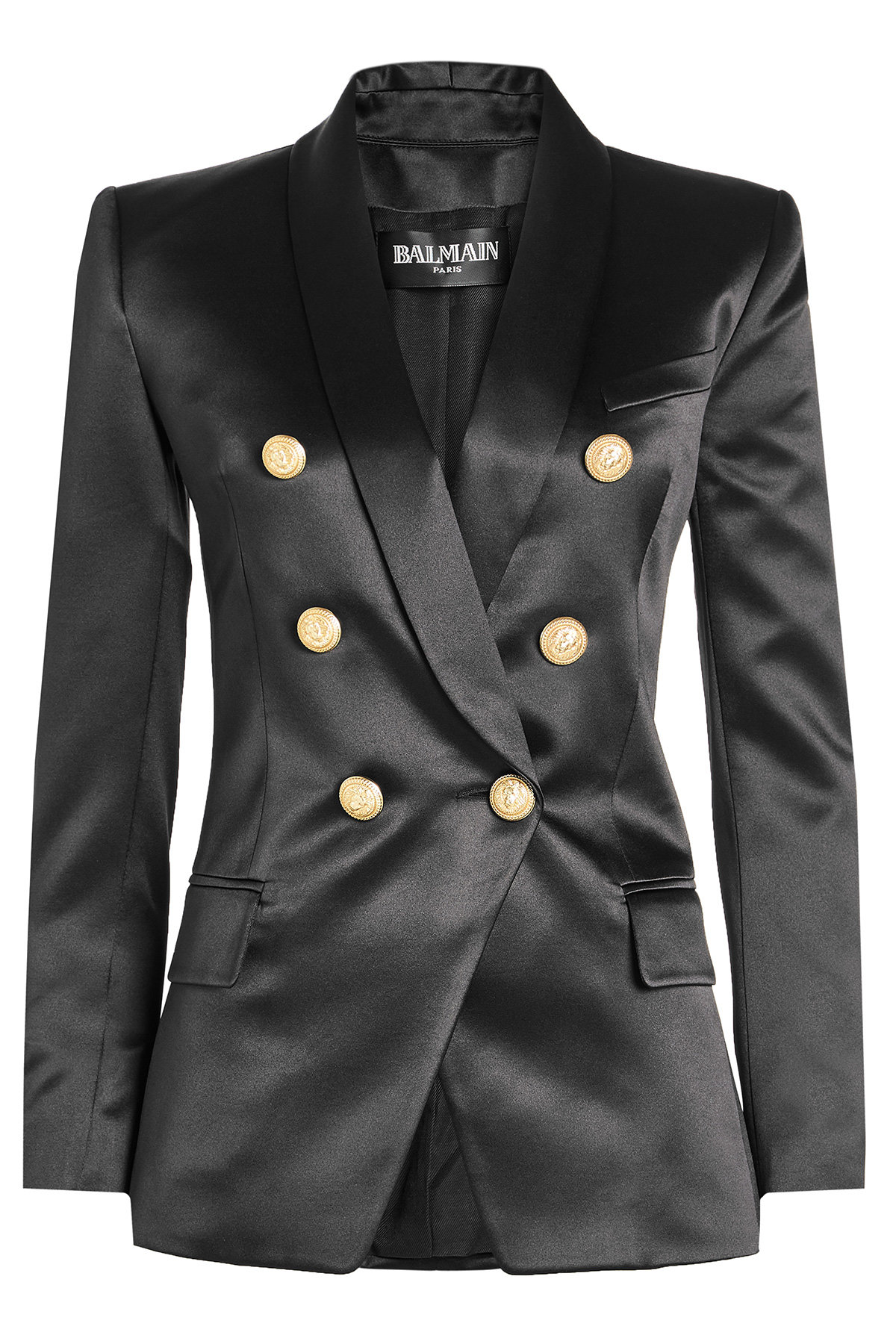 Balmain - Silk Blazer with Embossed Buttons