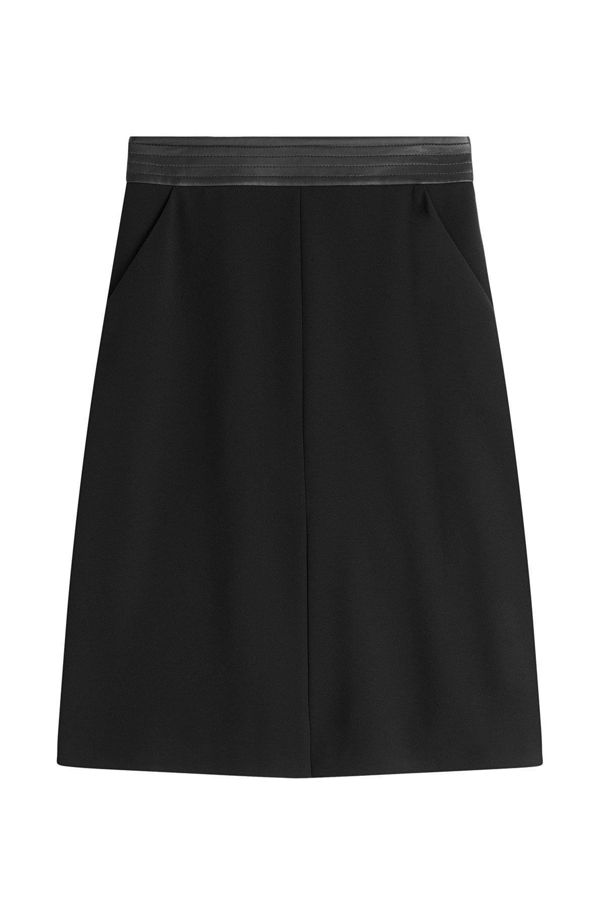 Barbara Bui - Skirt with Leather Waistband