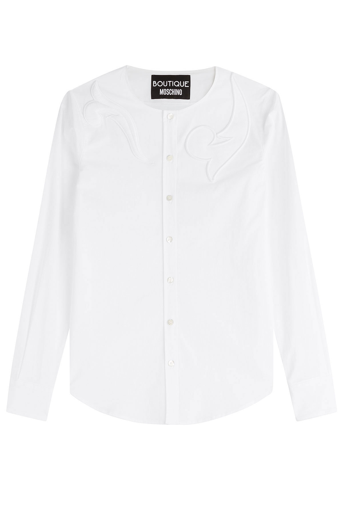 Cotton Shirt with Applique by Boutique Moschino