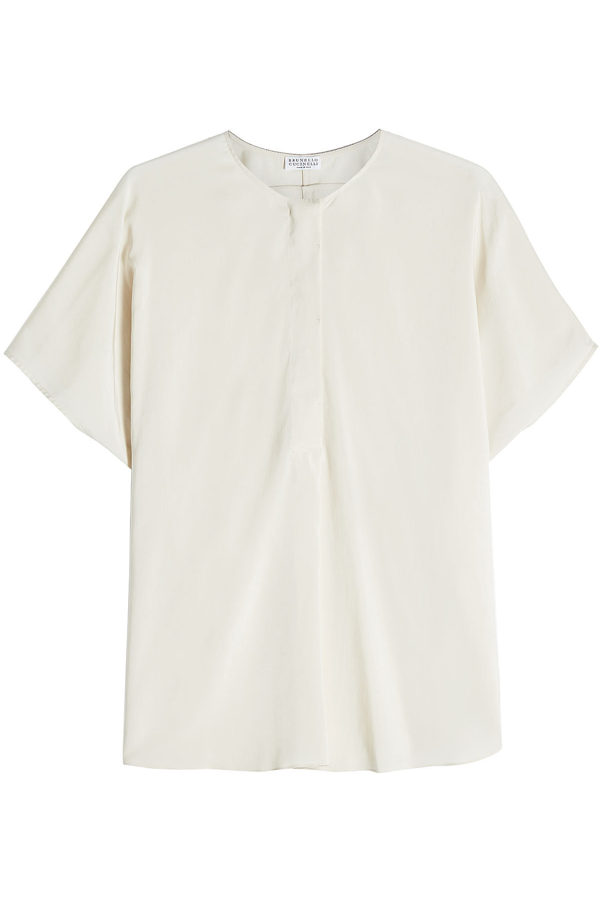 Silk Blend Top by Brunello Cucinelli