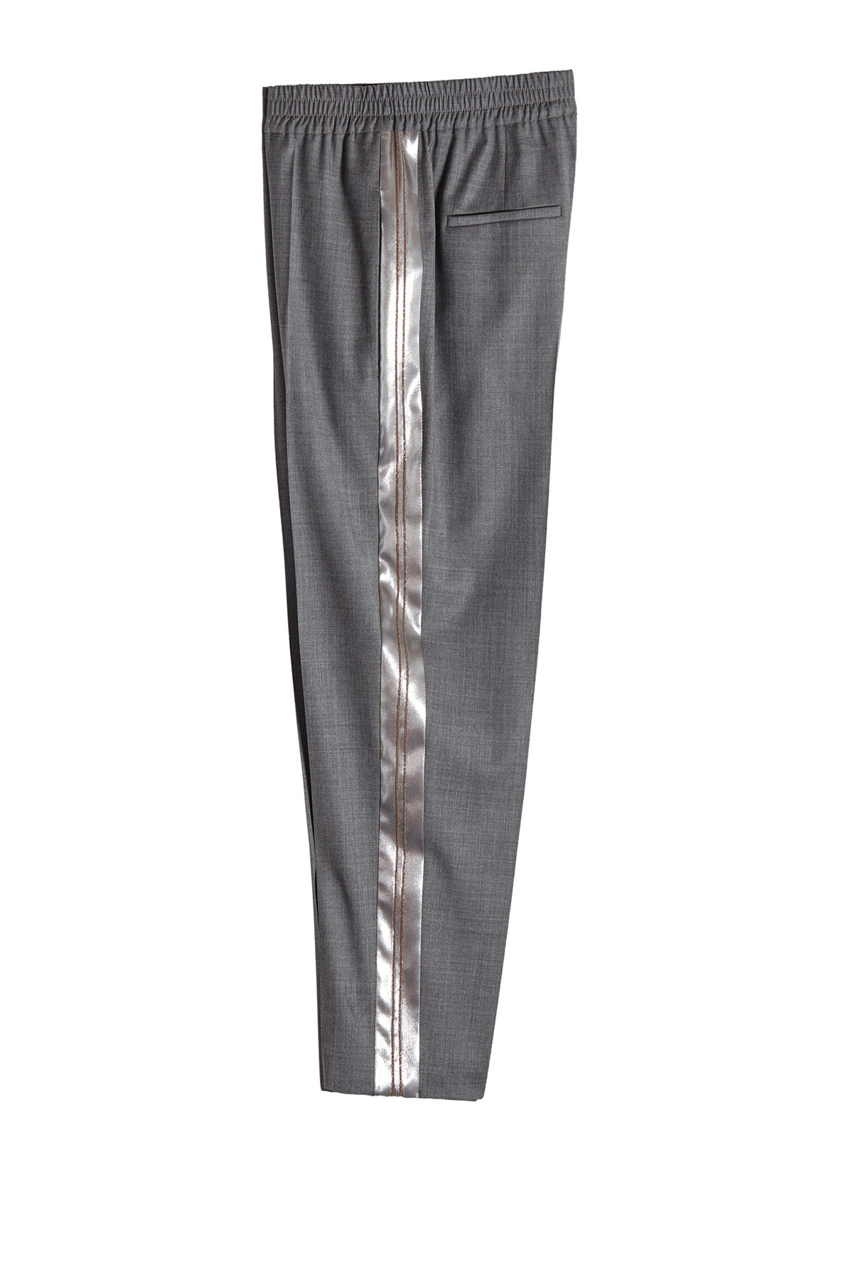 Brunello Cucinelli - Virgin Wool Pants with Satin