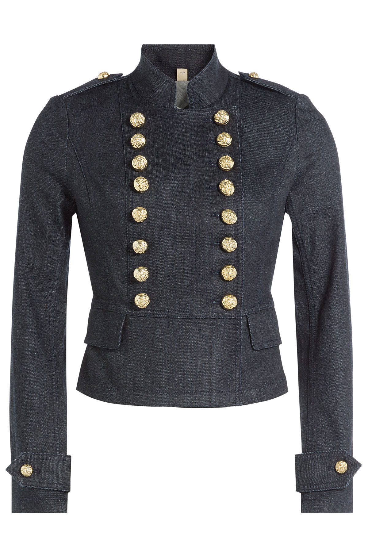 Denim Jacket with Embossed Buttons by Burberry