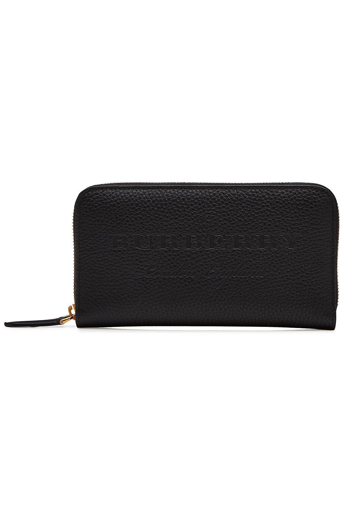 Burberry - Logo Embossed Leather Wallet