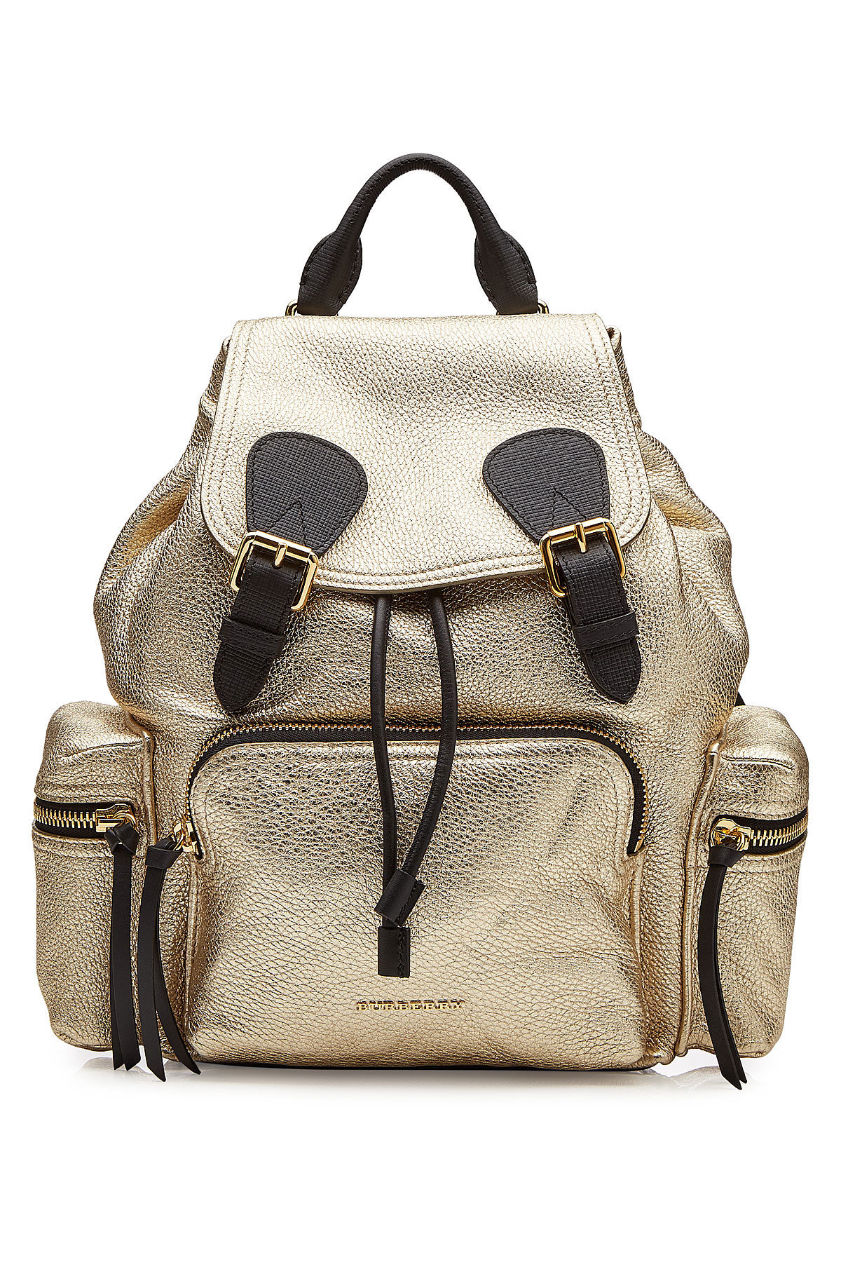 Medium Metallic Leather Backpack by Burberry