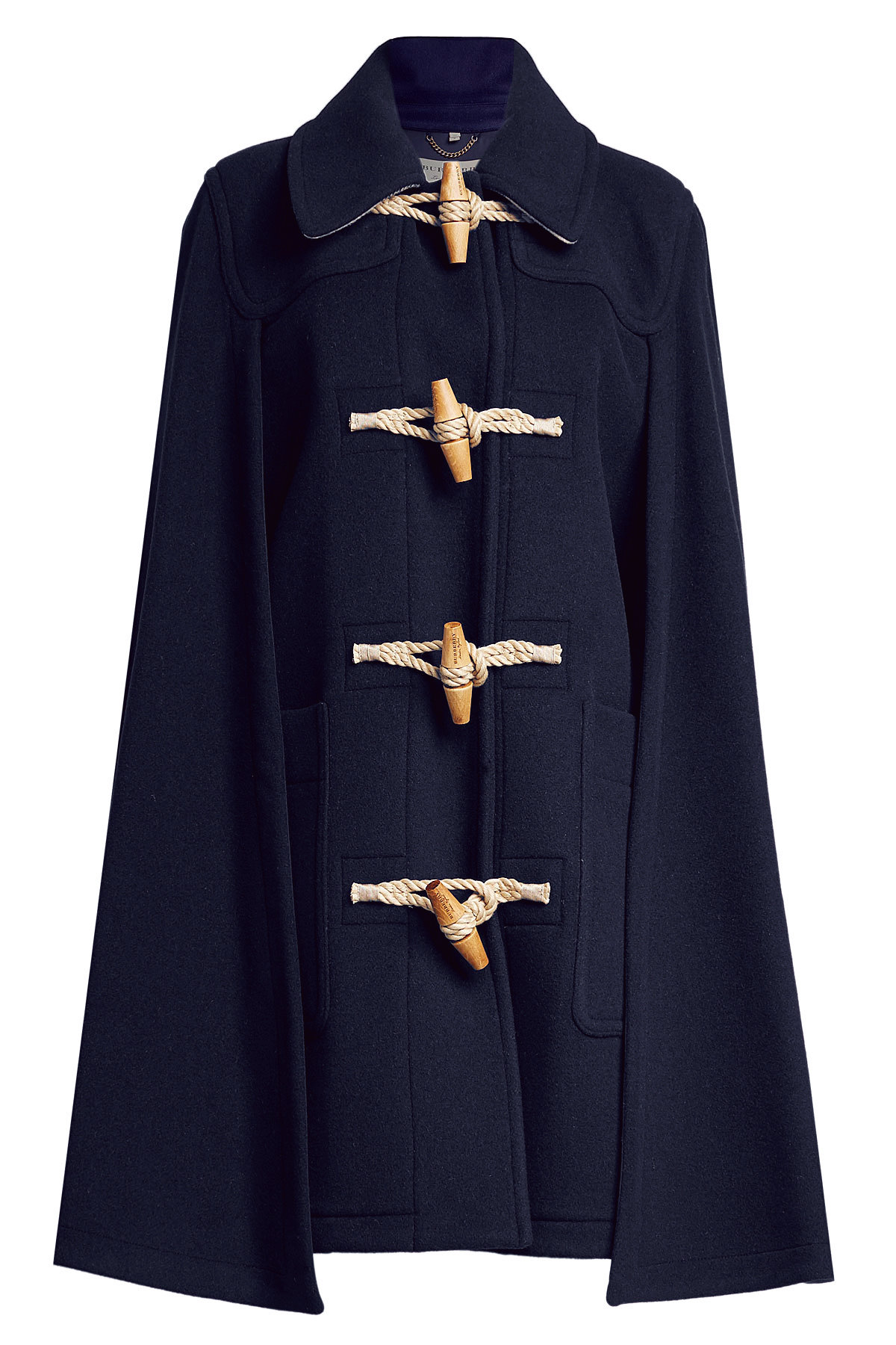 Burberry - Wool Cape wth Oversized Toggles