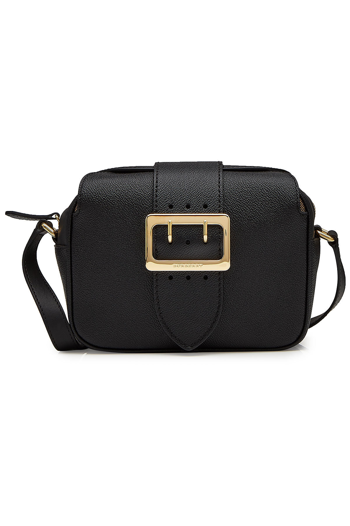 Burberry - Zip Buckle Leather Shoulder Bag