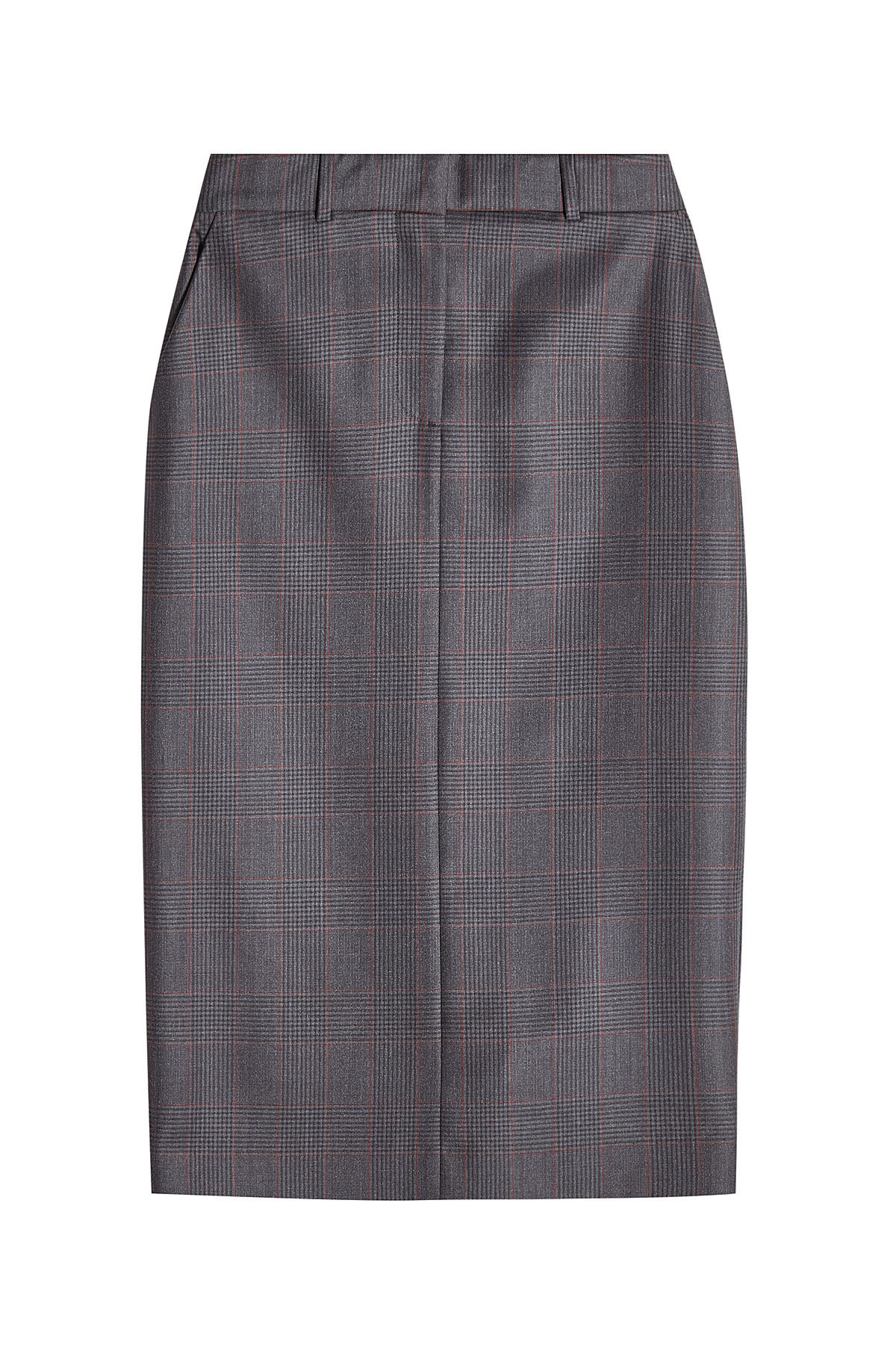 Printed Wool Pencil Skirt with Silk by CALVIN KLEIN 205W39NYC