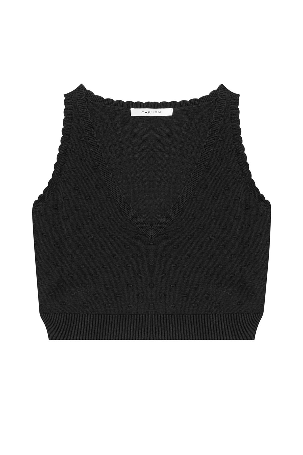 Scalloped Crop Top by Carven