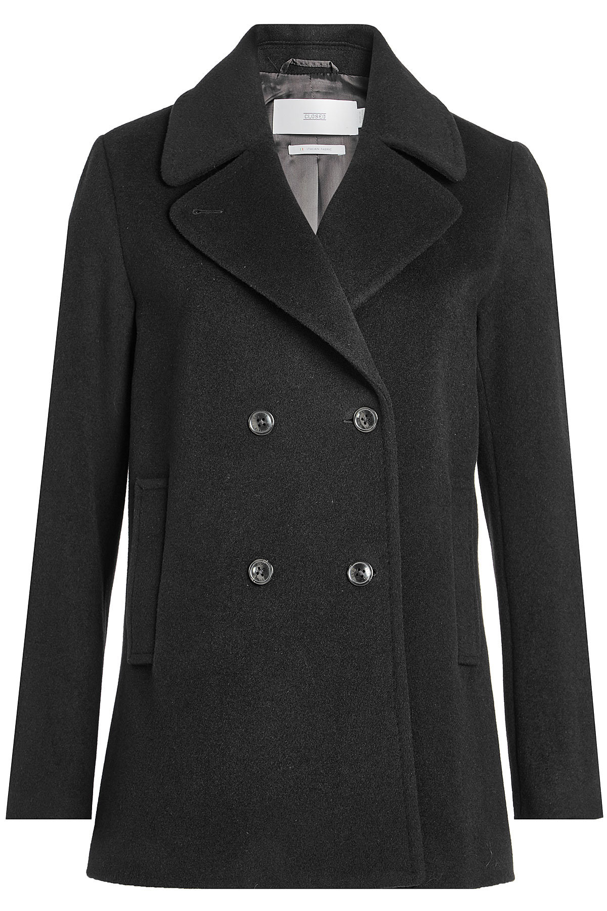 Closed - Virgin Wool Peacoat with Cashmere