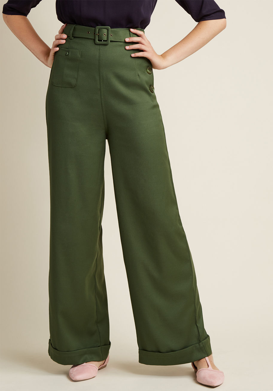 Collectif - Collectif Life's Work Wide-Leg Pants