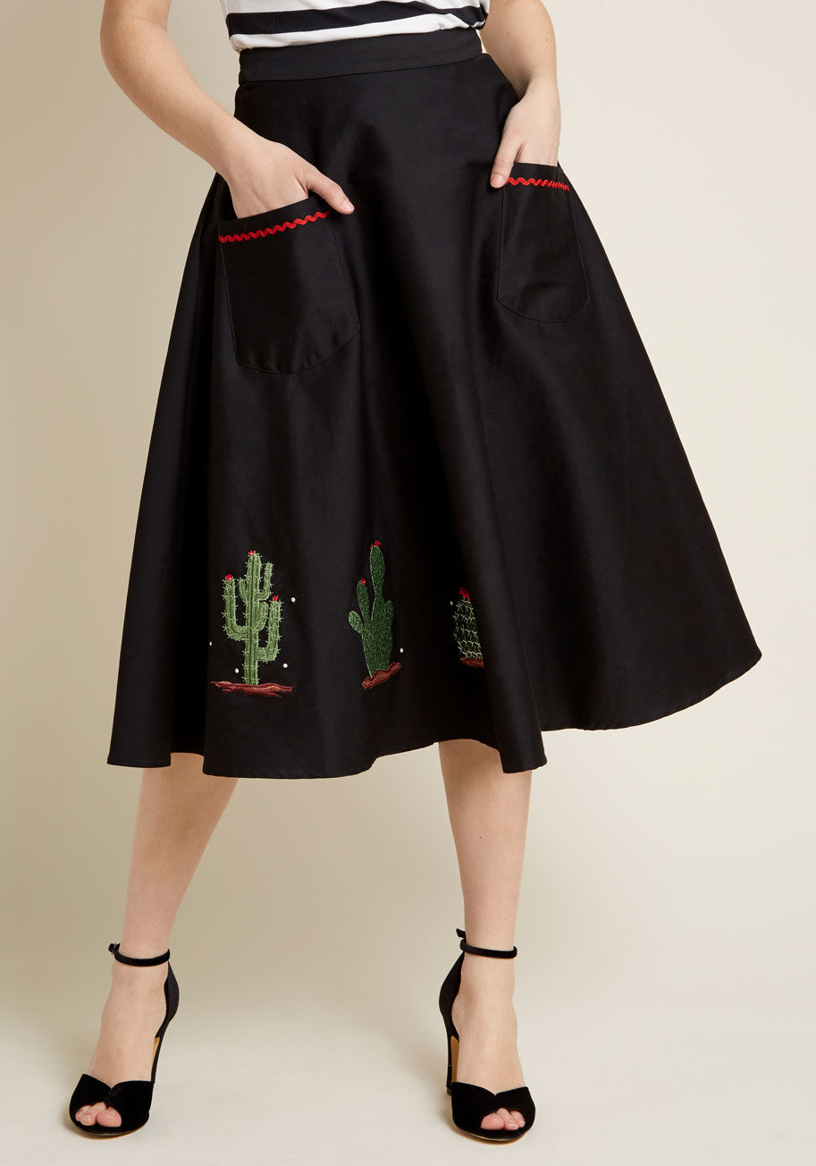 Collectif - Collectif Thorn This Way Midi Skirt