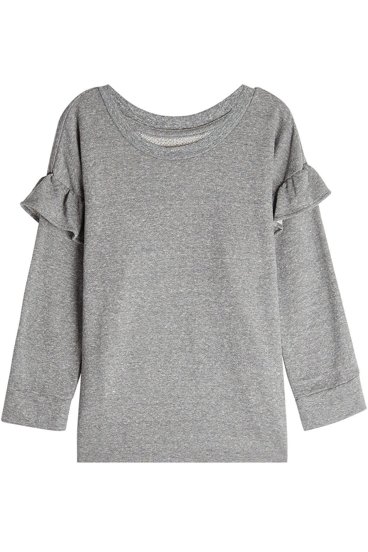 Current/Elliott - Sweatshirt with Ruffled Trims