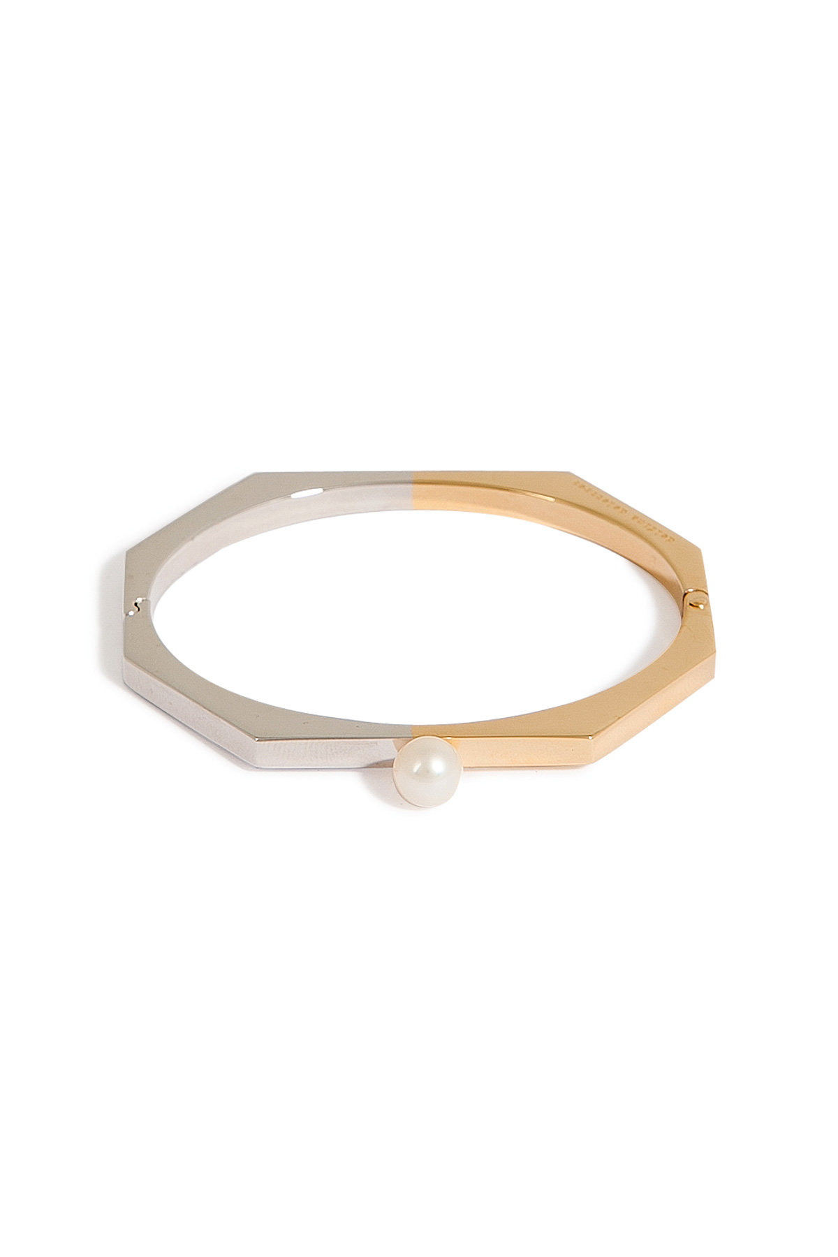 Gold-Plated Silver/Silver Fullmoon Bracelet by Delfina Delettrez