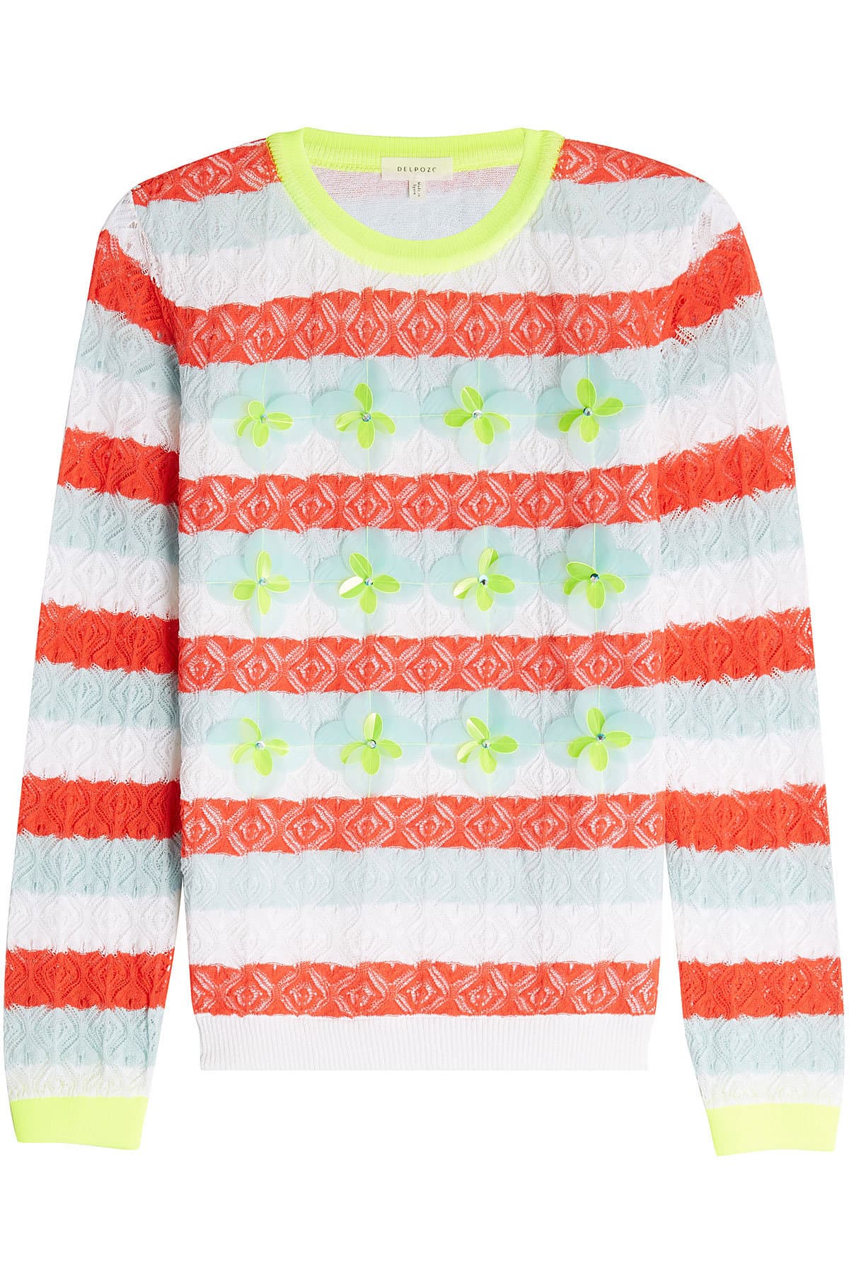 Delpozo - Embellished Lace Cotton Pullover