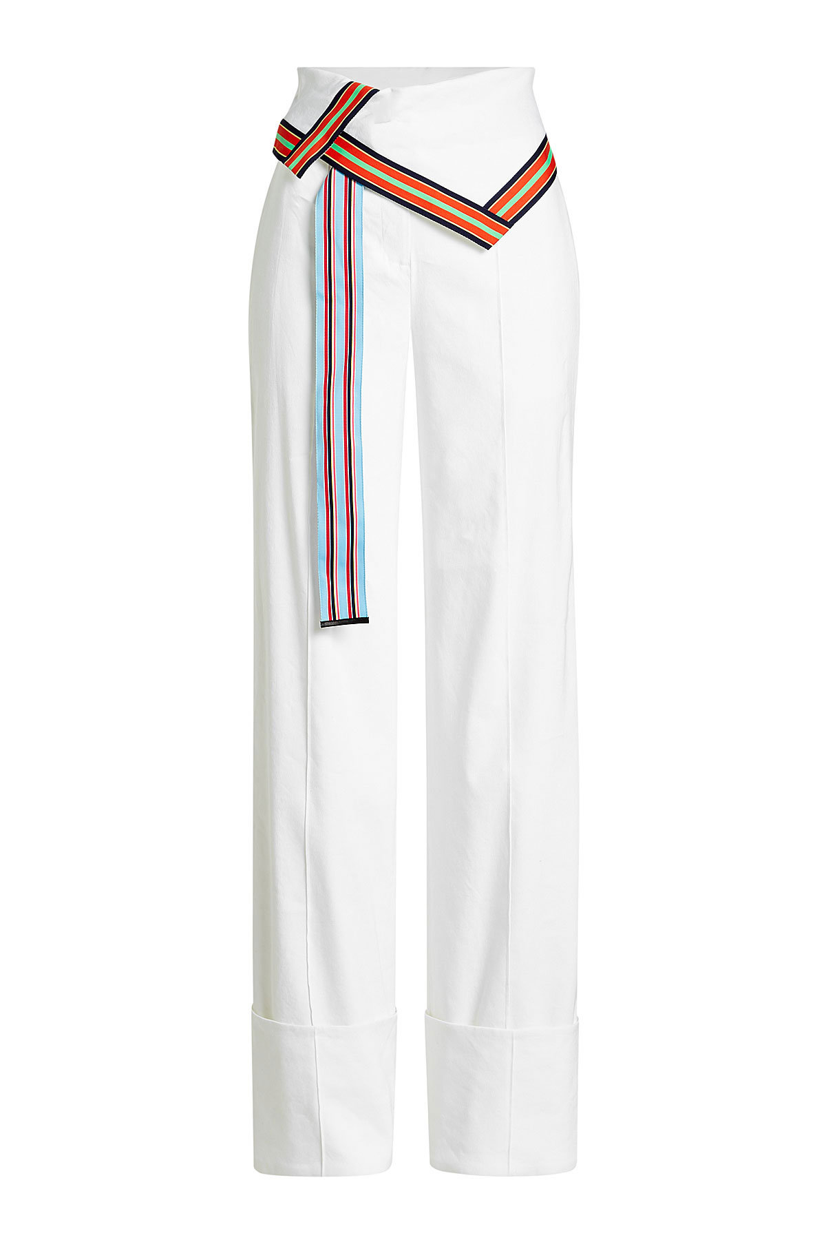 Diane von Furstenberg - High-Waisted Pants with Linen