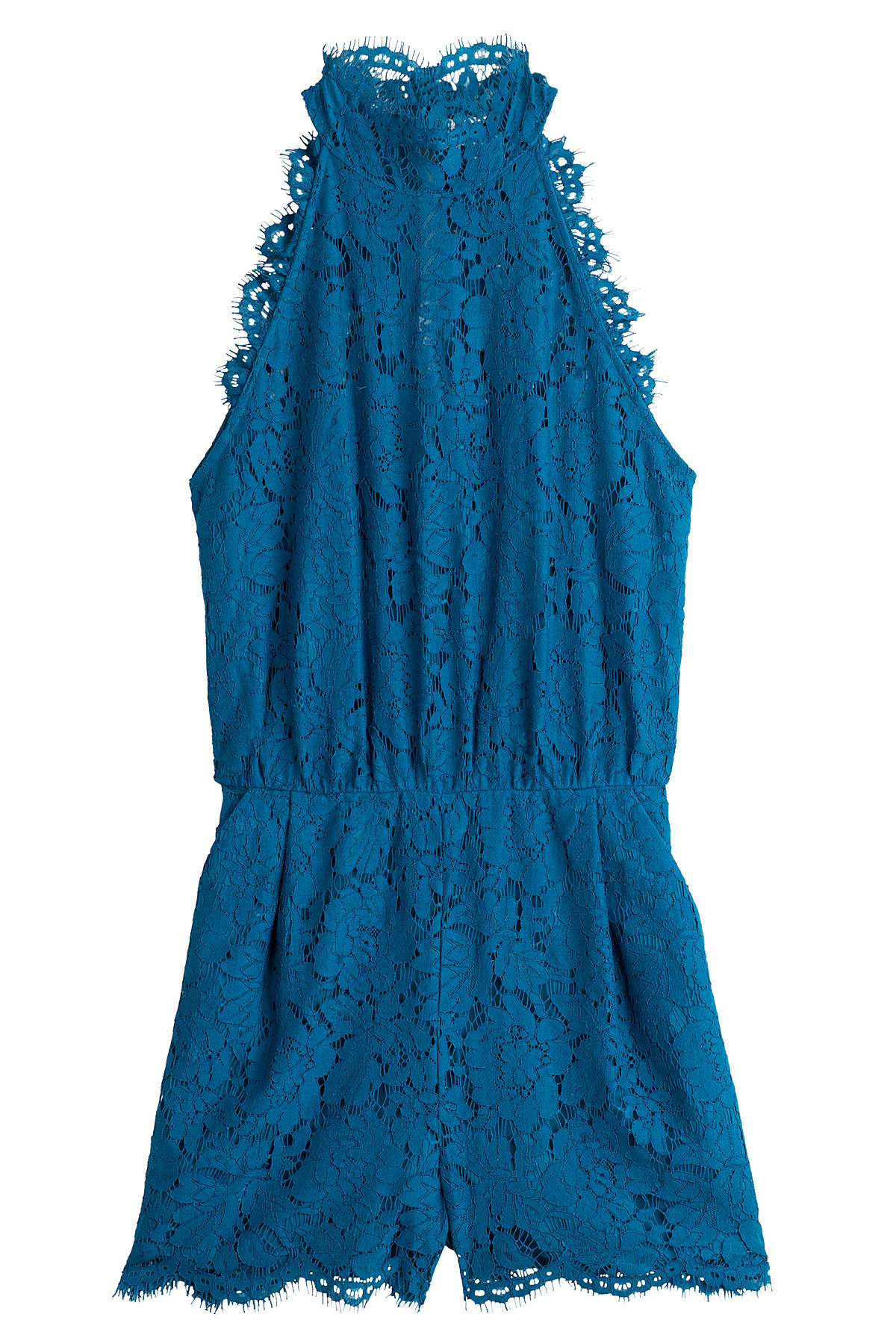 Diane von Furstenberg - Lace Halter Playsuit