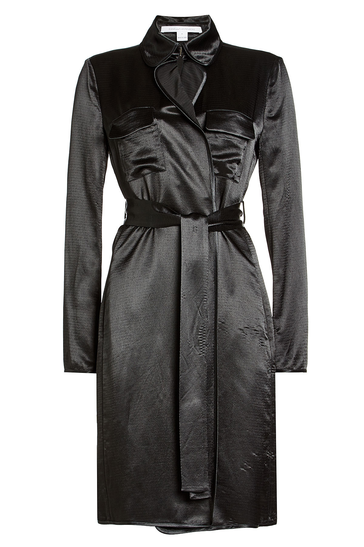 Satin Trench Coat by Diane von Furstenberg