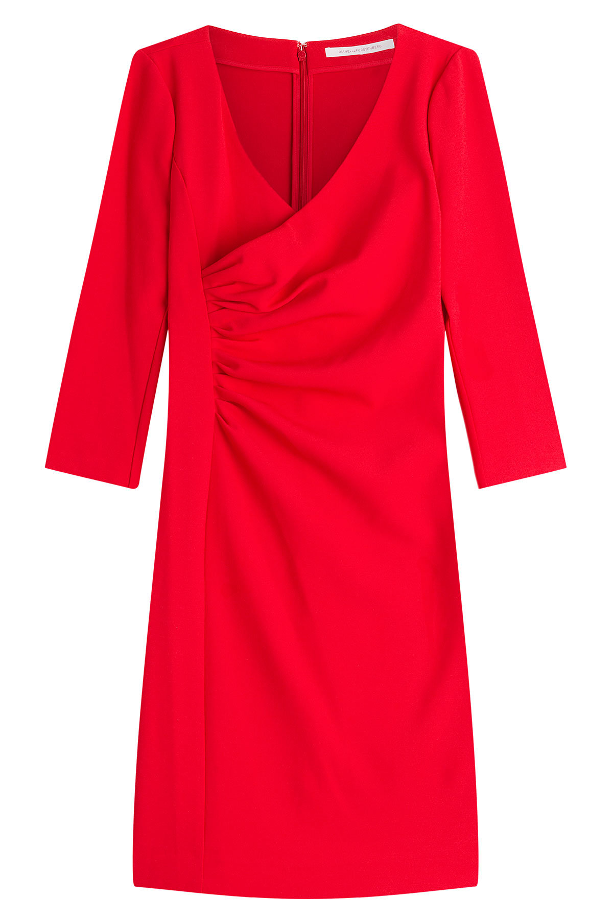 Tailored Dress with Gathered Waist by Diane von Furstenberg