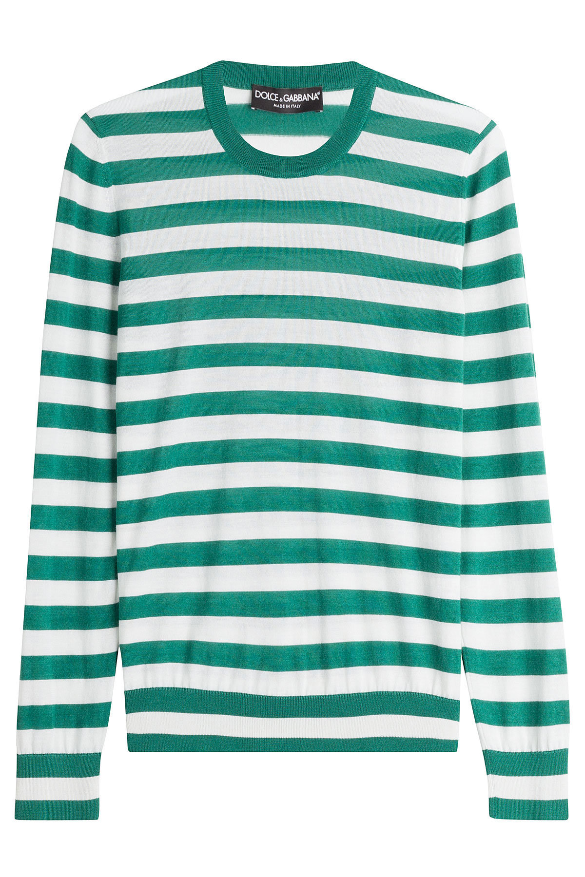 Riga Striped Cashmere Pullover with Silk by Dolce & Gabbana