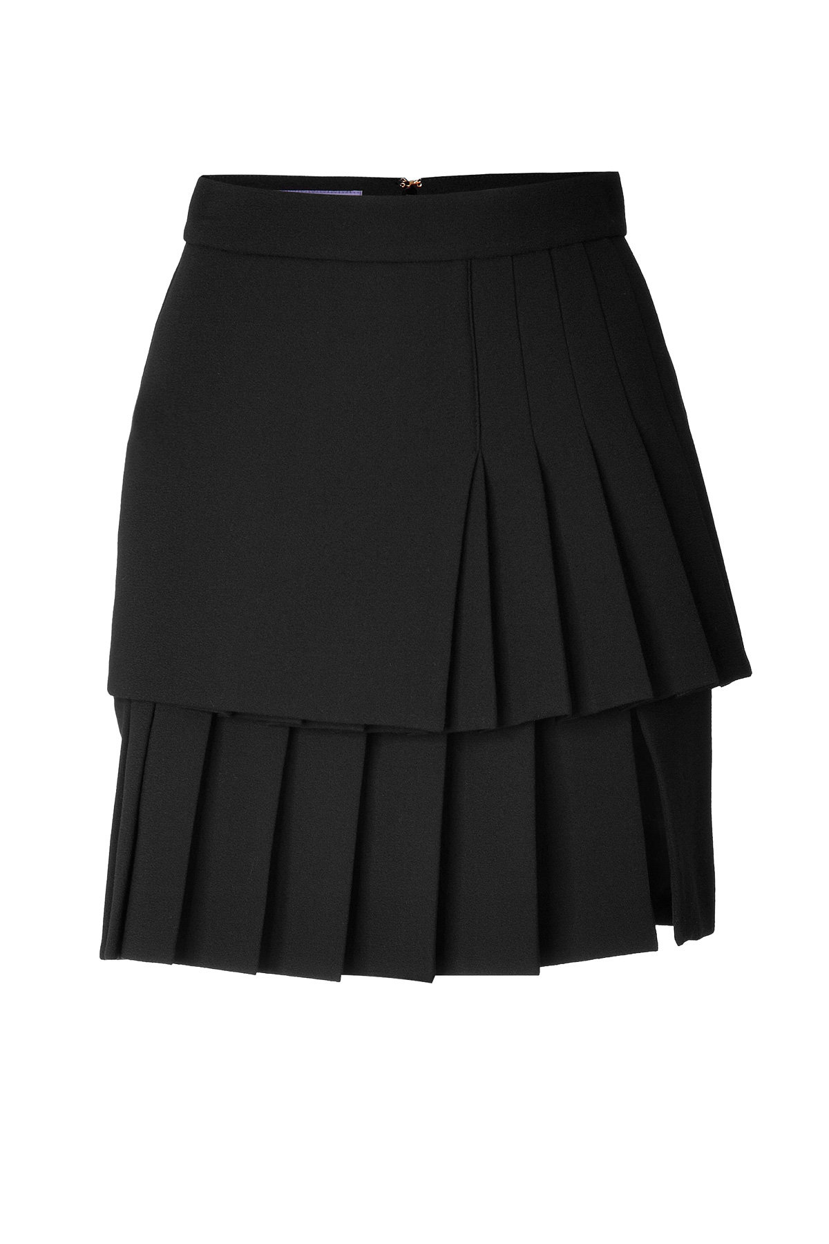 Emanuel Ungaro - Wool Crepe Pleated Skirt