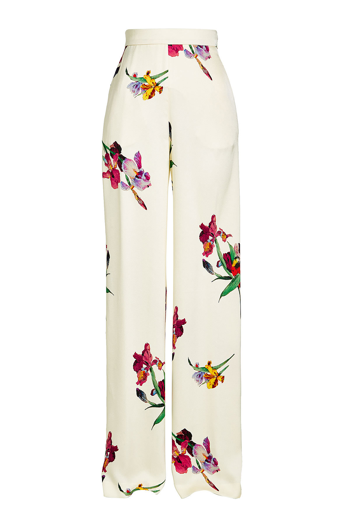 Etro - High-Waisted Printed Crepe Pants