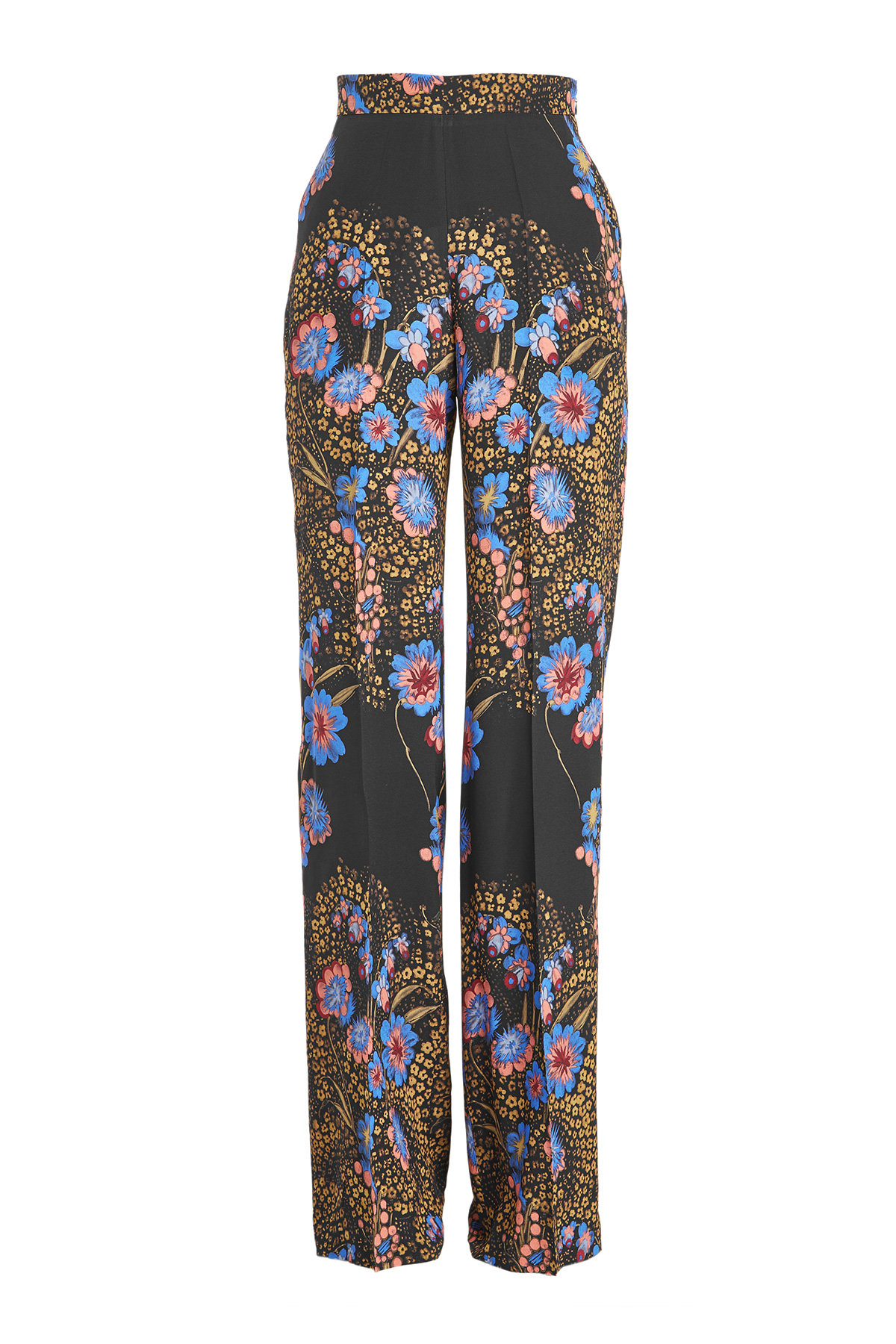 Etro - High Waisted Printed Silk Pants