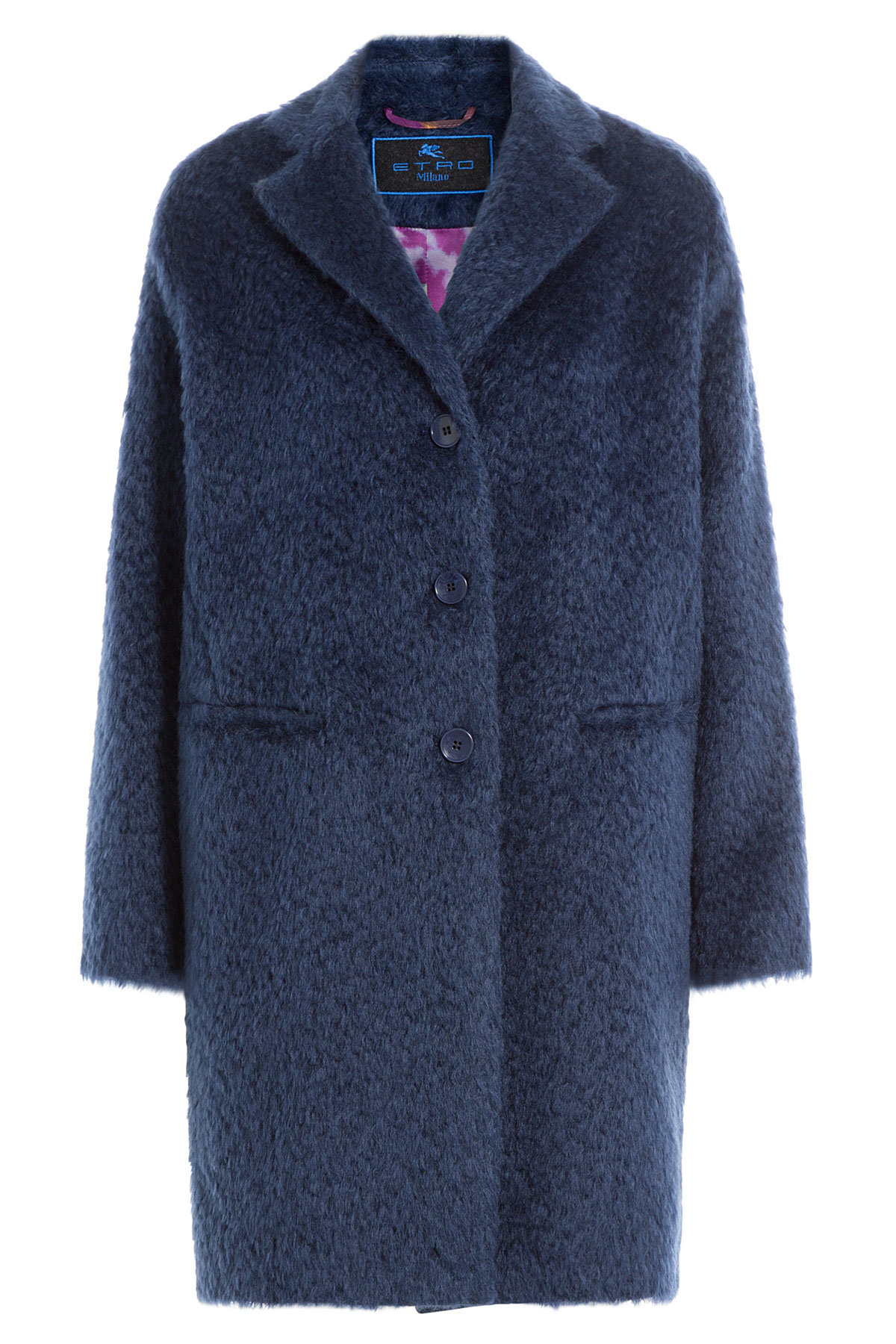 Mohair-Wool Blend Coat by Etro